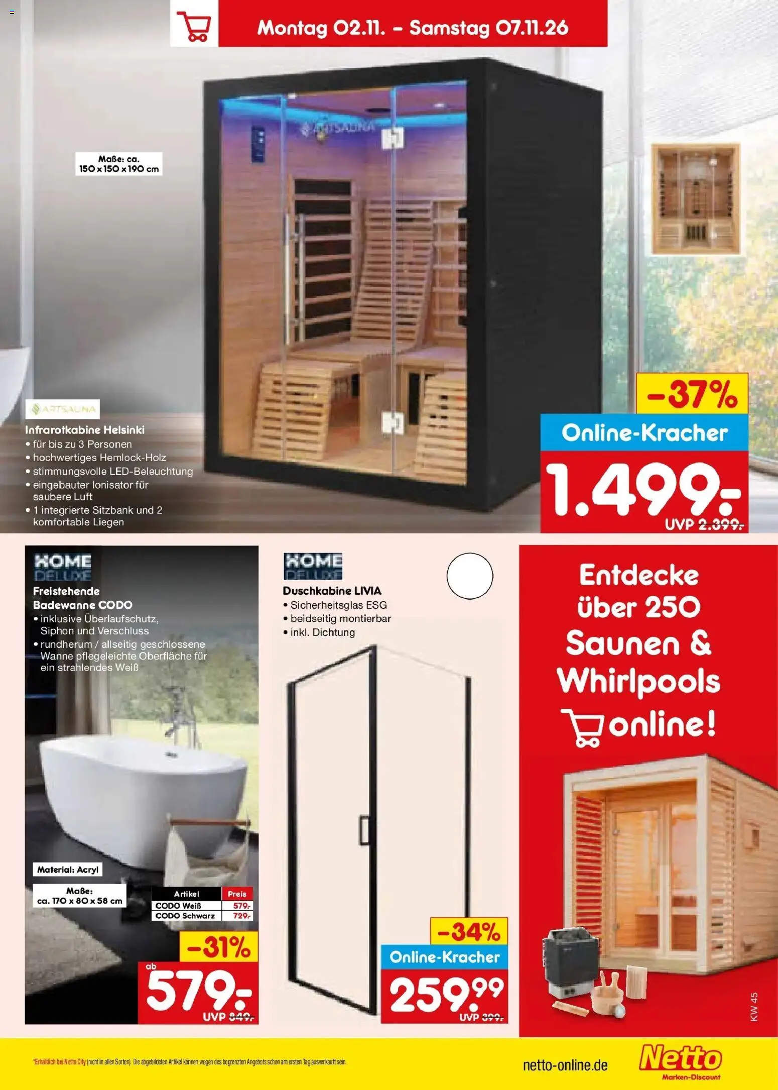 Netto Marken-Discount Prospekt Hannover (ab 02.11.2026) » Angebote | Seite: 65 | Produkte: Sitzbank