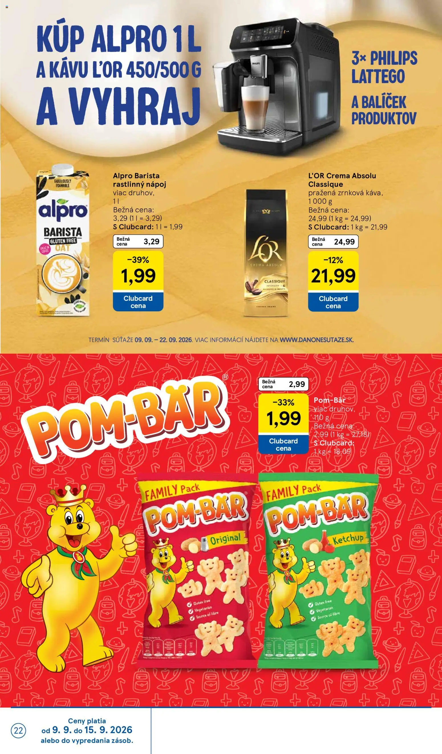 Nové Tesco akcie – leták je platný od 09.09.2026 | Strana: 22