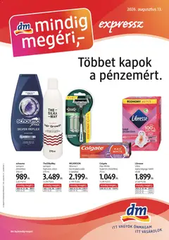 DM Drogerie Markt akciós újság - amely érvényes a következő dátumtól: 2026.08.13.