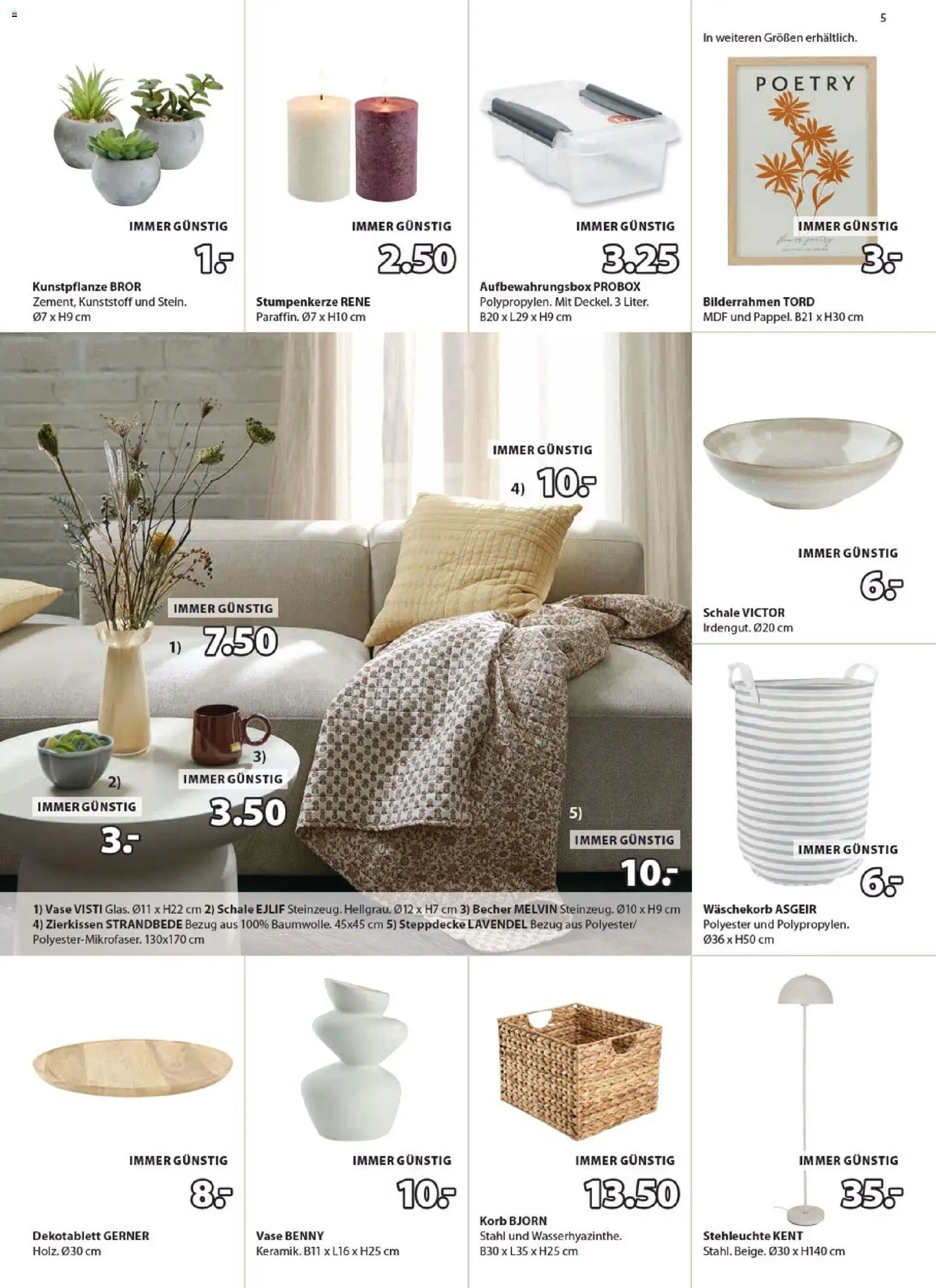 JYSK Prospekt aktuell gültig ab 27.05.2026 | Seite: 5 | Produkte: Korb, Vase