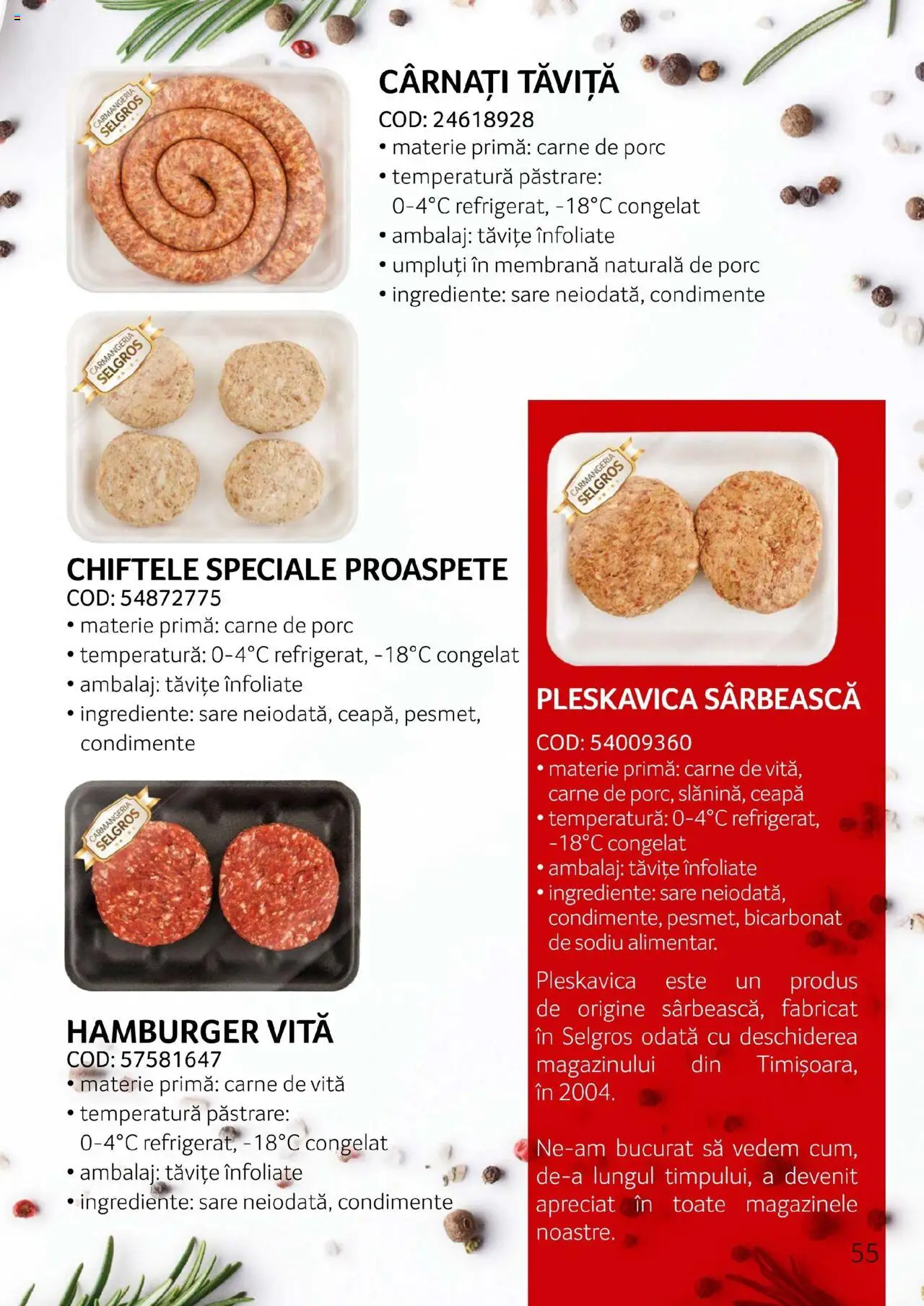 Noul catalog Selgros – valabil de la 27.04.2023 | Pagină: 55 | Produse: Ardei, Carne De Porc, Condimente, Ceapă