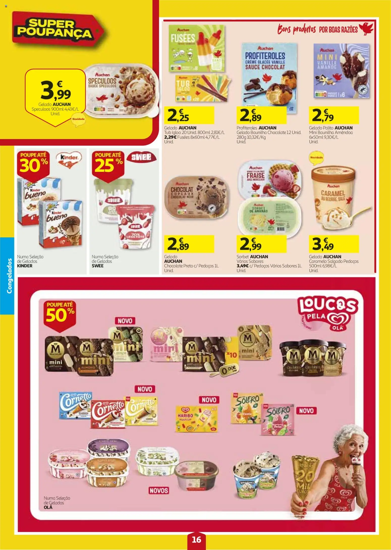 Auchan folheto │ válido de 27/08/2026 | Página: 16 | Produtos: Baunilha, Ananás, Chocolate, Creme