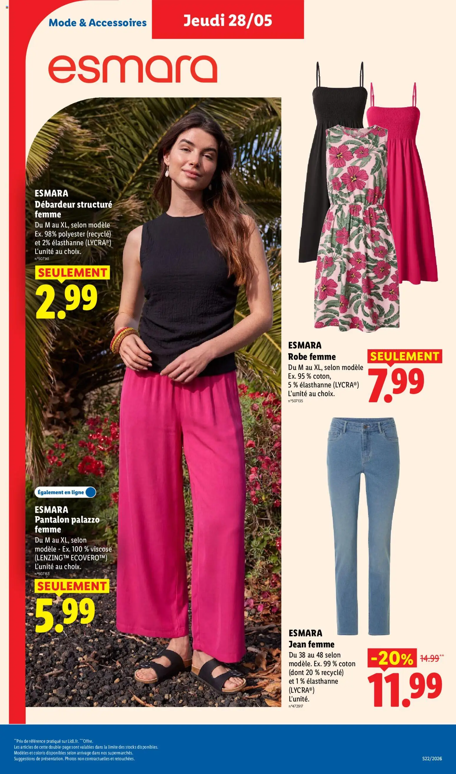 {H1} | Page: 41 | Produits: Jeans, Coton, Débardeur, Pantalon