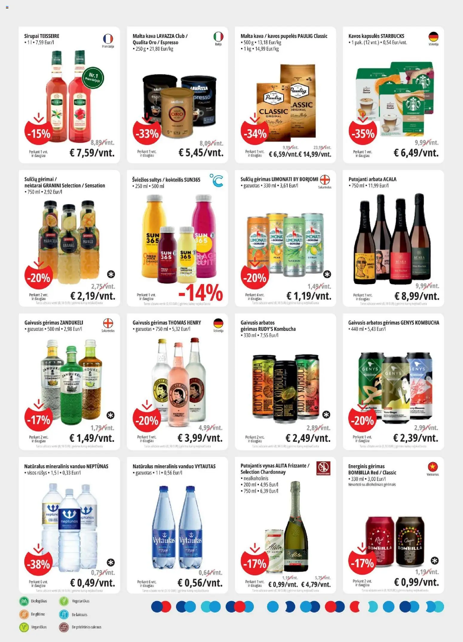 ePromo akcijos nuo 2026.07.15 | Puslapis: 10 | Prekių: Pupelės, Sultys, Vynas, Mineralinis vanduo