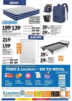 Vista previa E.Leclerc Viktoria - Gasteiz válido desde el 22/07/2026 | Página: 12 | Productos: Teléfono, Colchon, Plancha de asar, Almacenaje