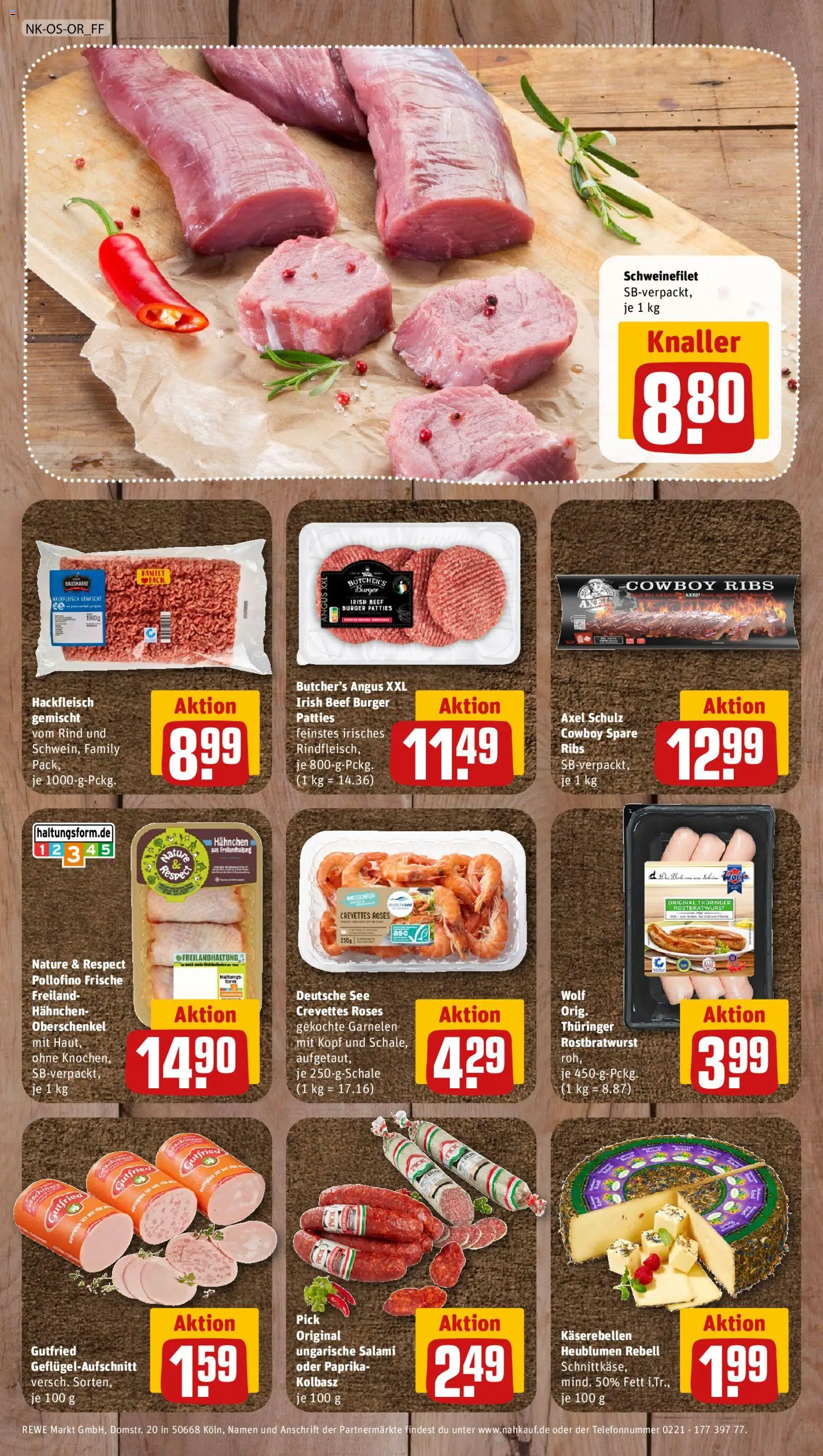 Nahkauf Prospekt – gültig ab 20.07.2026 | Seite: 8 | Produkte: Garnelen, Paprika, Salami, Hackfleisch