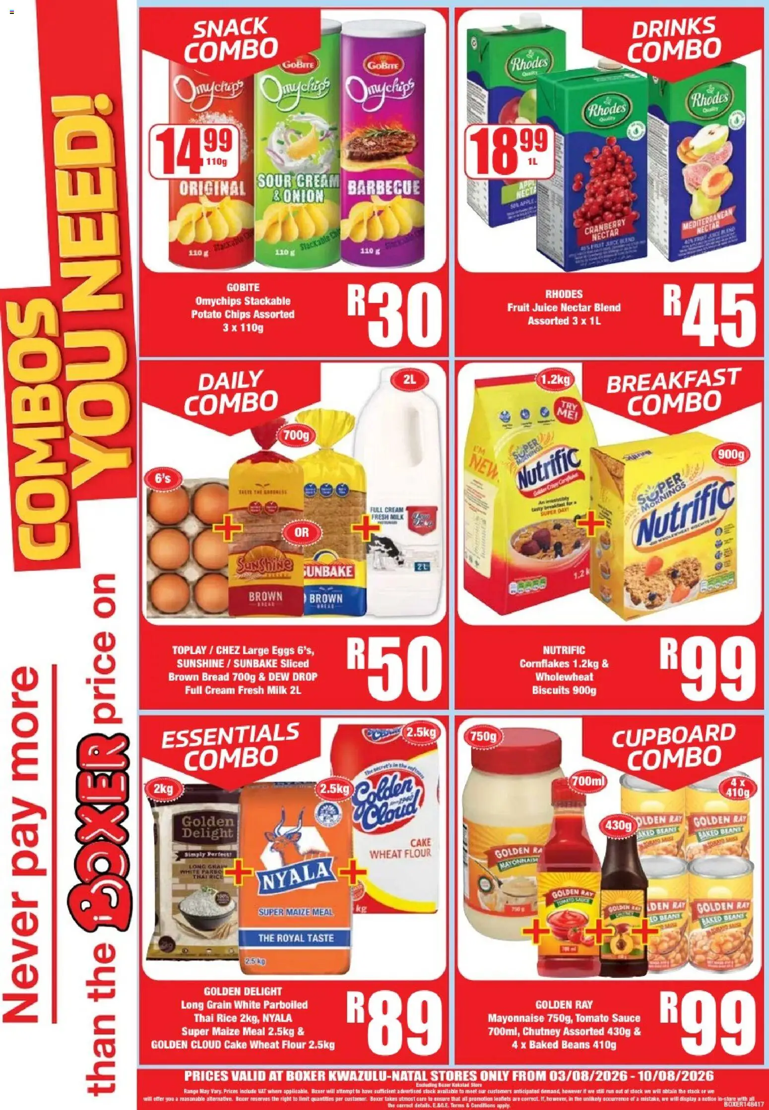 New Boxer catalogue – valid from 03/08/2026 | Page: 4 | Products: Eggs, Rice, Sour cream, Stock
