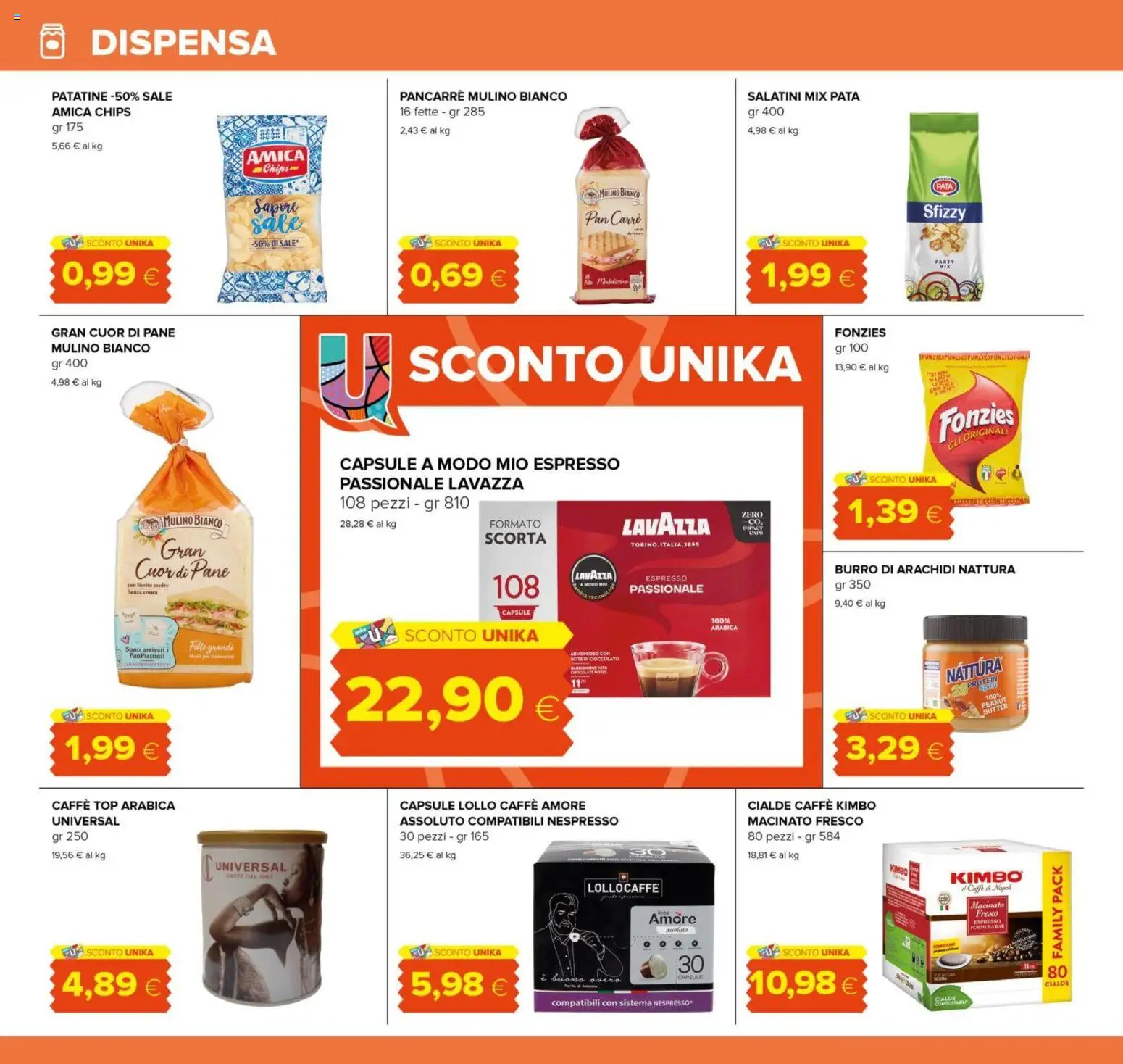 Volantino Oasi del 03/09/2026 | Pagina: 18 | Prodotti: Caffè, Top, Burro di arachidi, Lavazza
