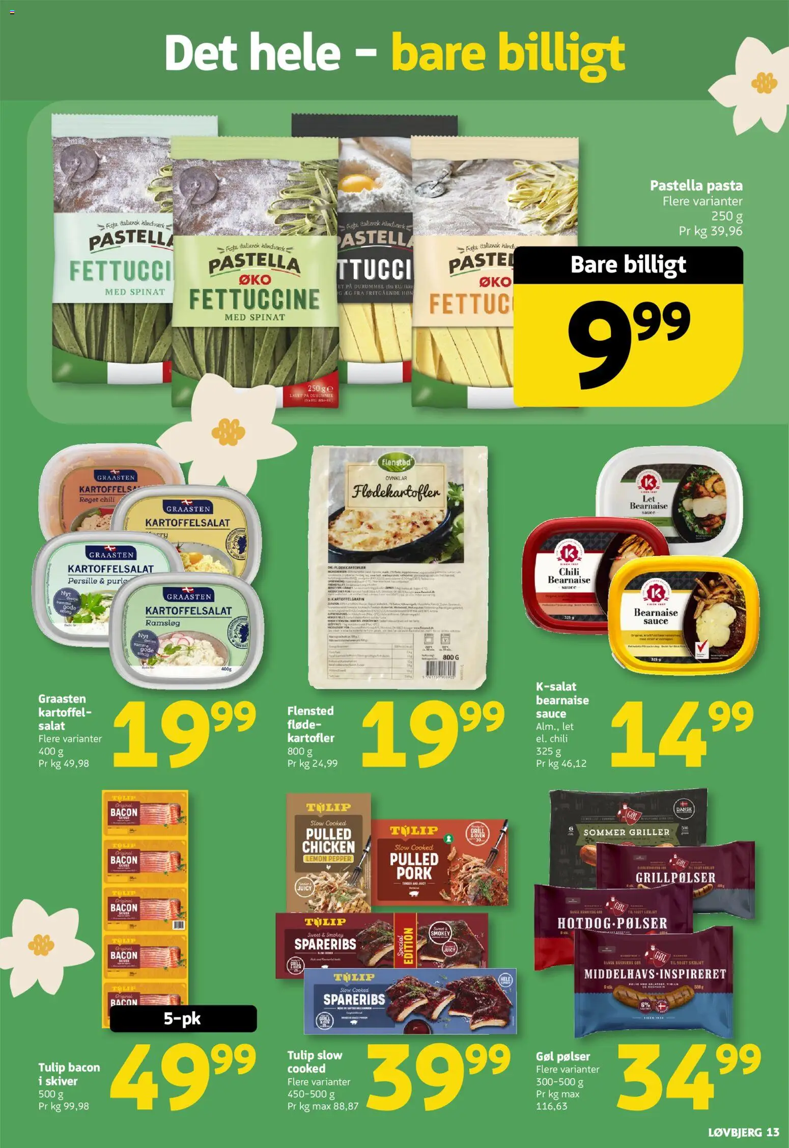 Løvbjerg tilbudsavis – gyldig fra 22.05.2026 | Side: 13 | Produkter: Pasta, Salat, Kartofler, Aparelho de barbear