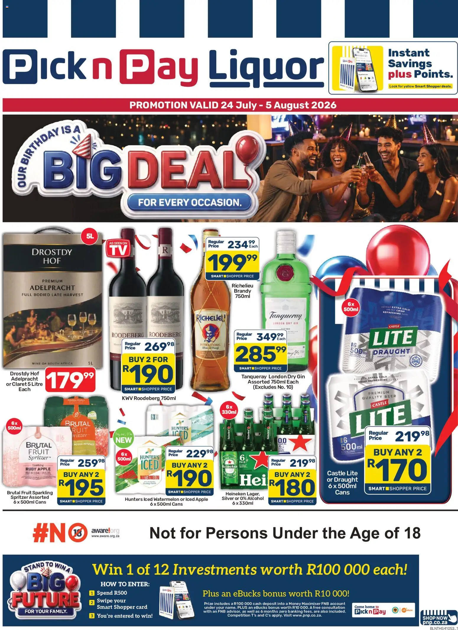 Pick n Pay - Liquor Specials (24/07/2026 catalogue cover