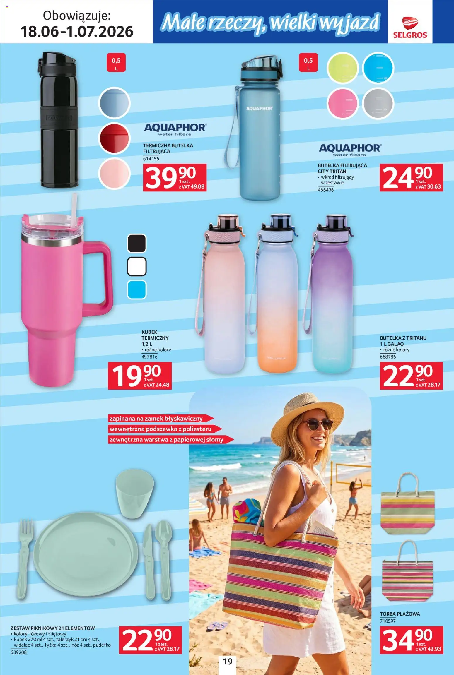 Selgros cash&carry gazetka - Urlop od 18.06.2026 | Strona: 19 | Produkty: Torba, Zestaw piknikowy, Pudełko
