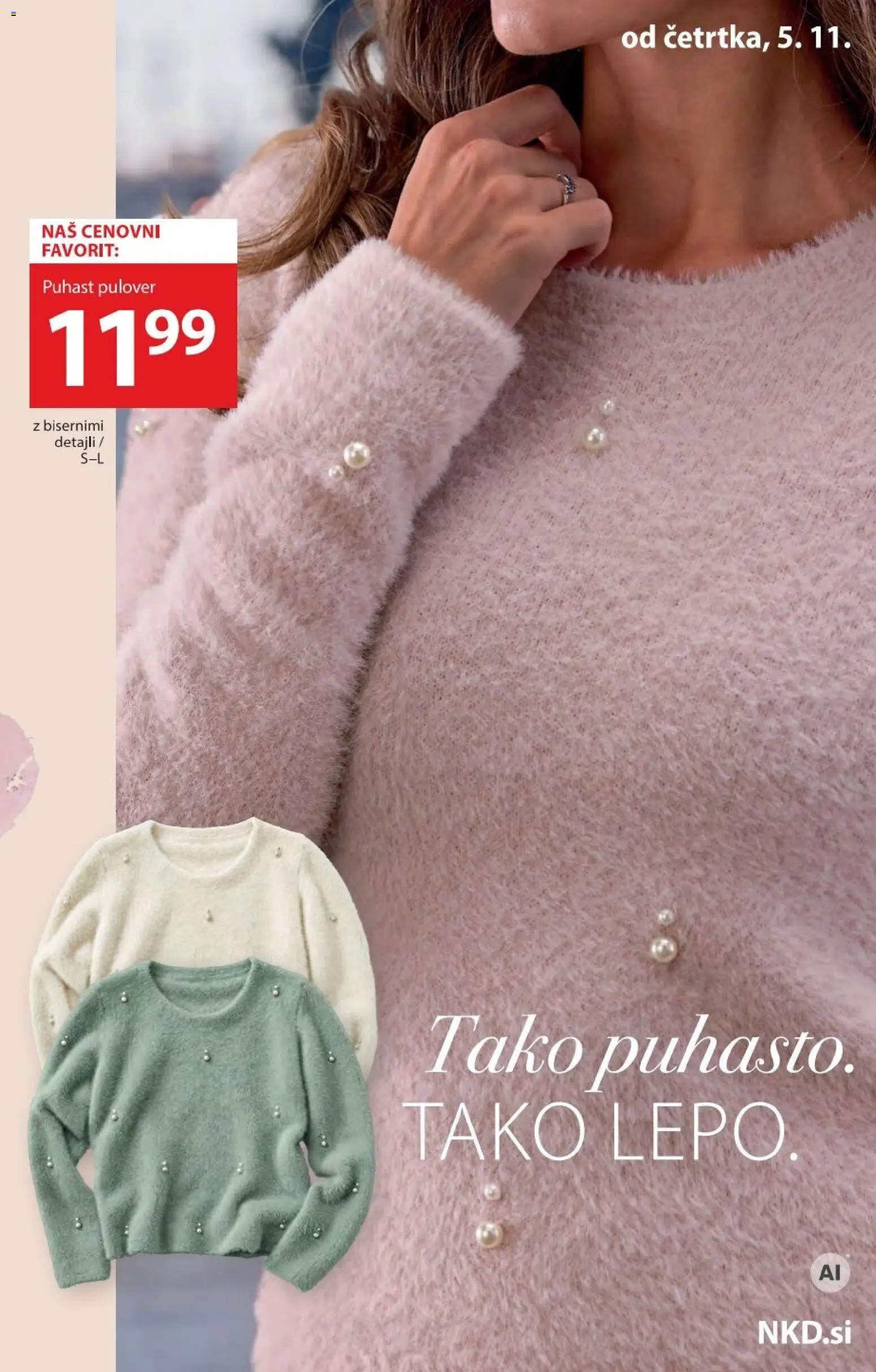 Novi NKD katalog ponudbe – veljaven od 05.11.2026 | Stran: 5 | Izdelki: Pulover