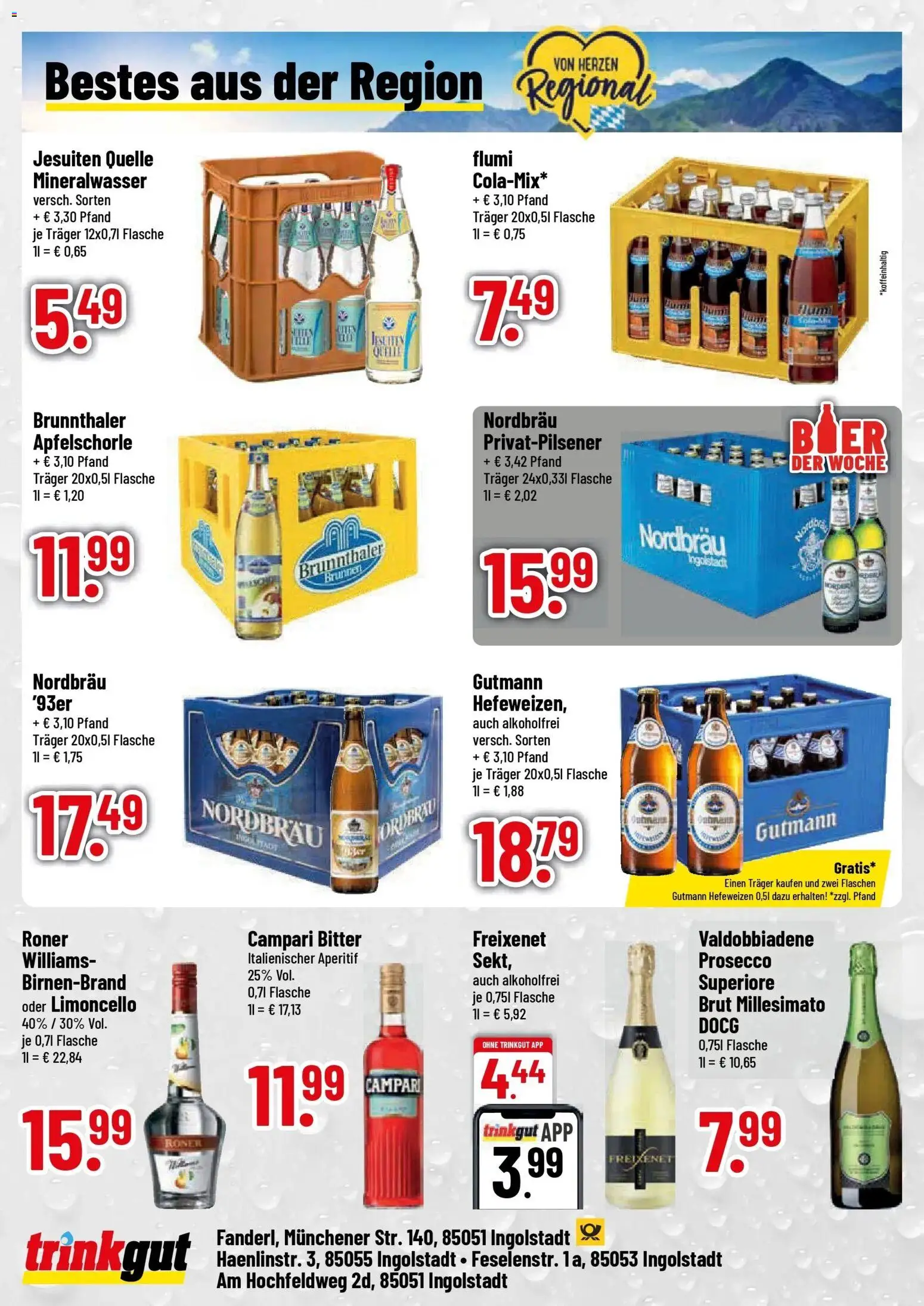 Trinkgut Prospekt Ingolstadt (ab 28.09.2026) » Angebote online | Seite: 4 | Produkte: Freixenet, Campari, Prosecco, Limoncello
