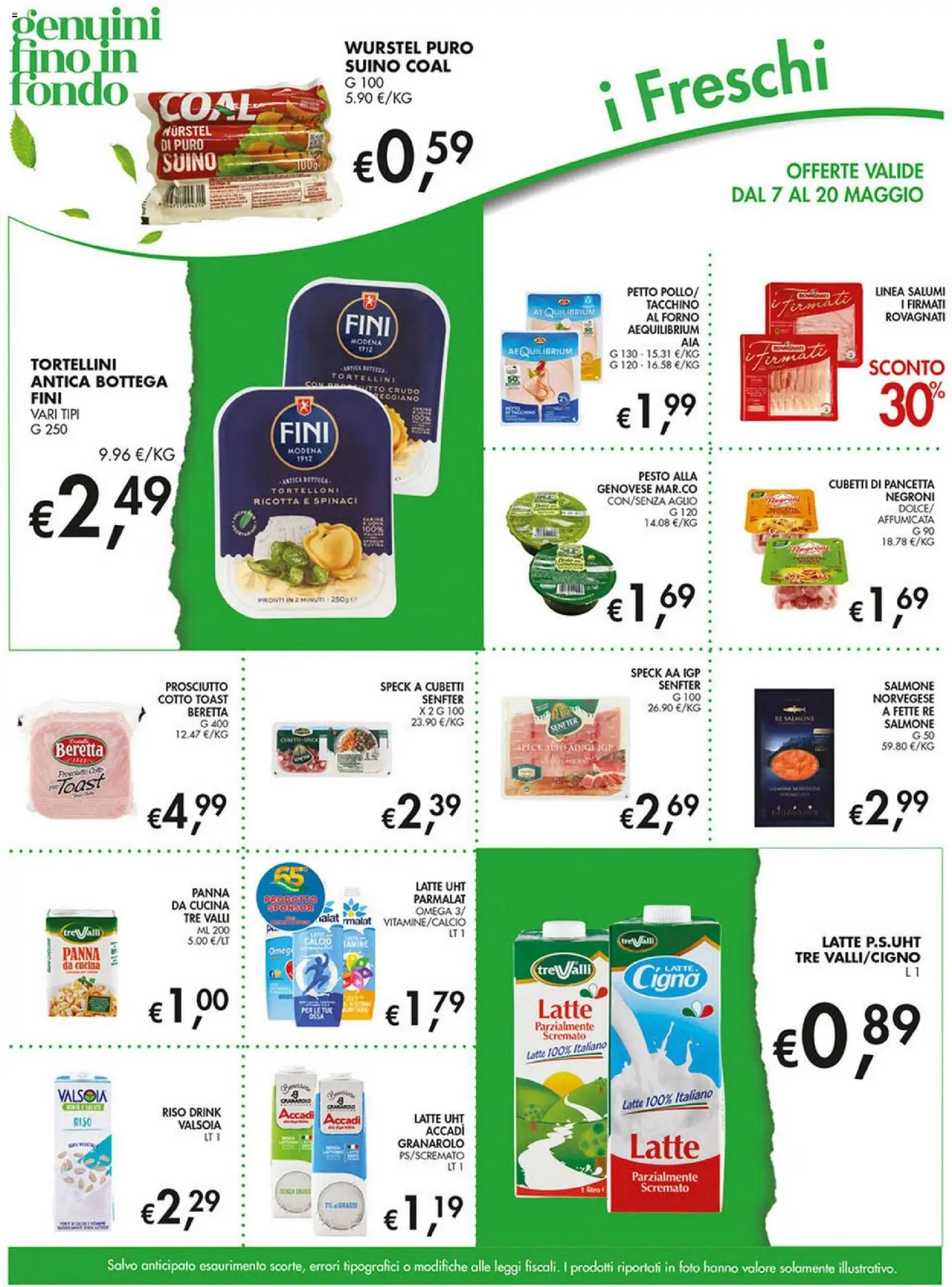 Volantino Coal del 07.05.2026 | Pagina: 11 | Prodotti: Riso, Pancetta, Aglio, Tortelloni