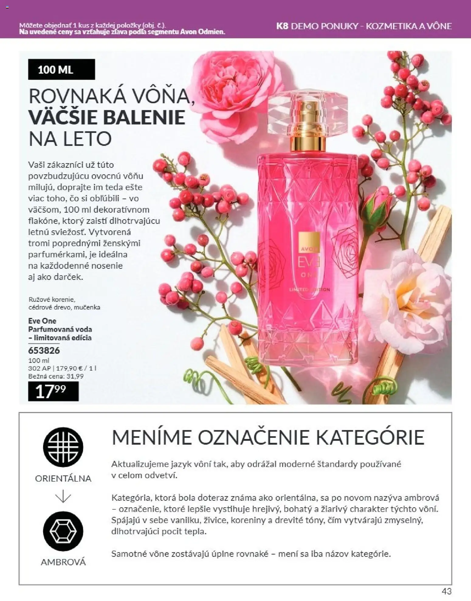 Nové Avon akcie – leták je platný od 01.07.2026 | Strana: 43 | Produkty: Voda