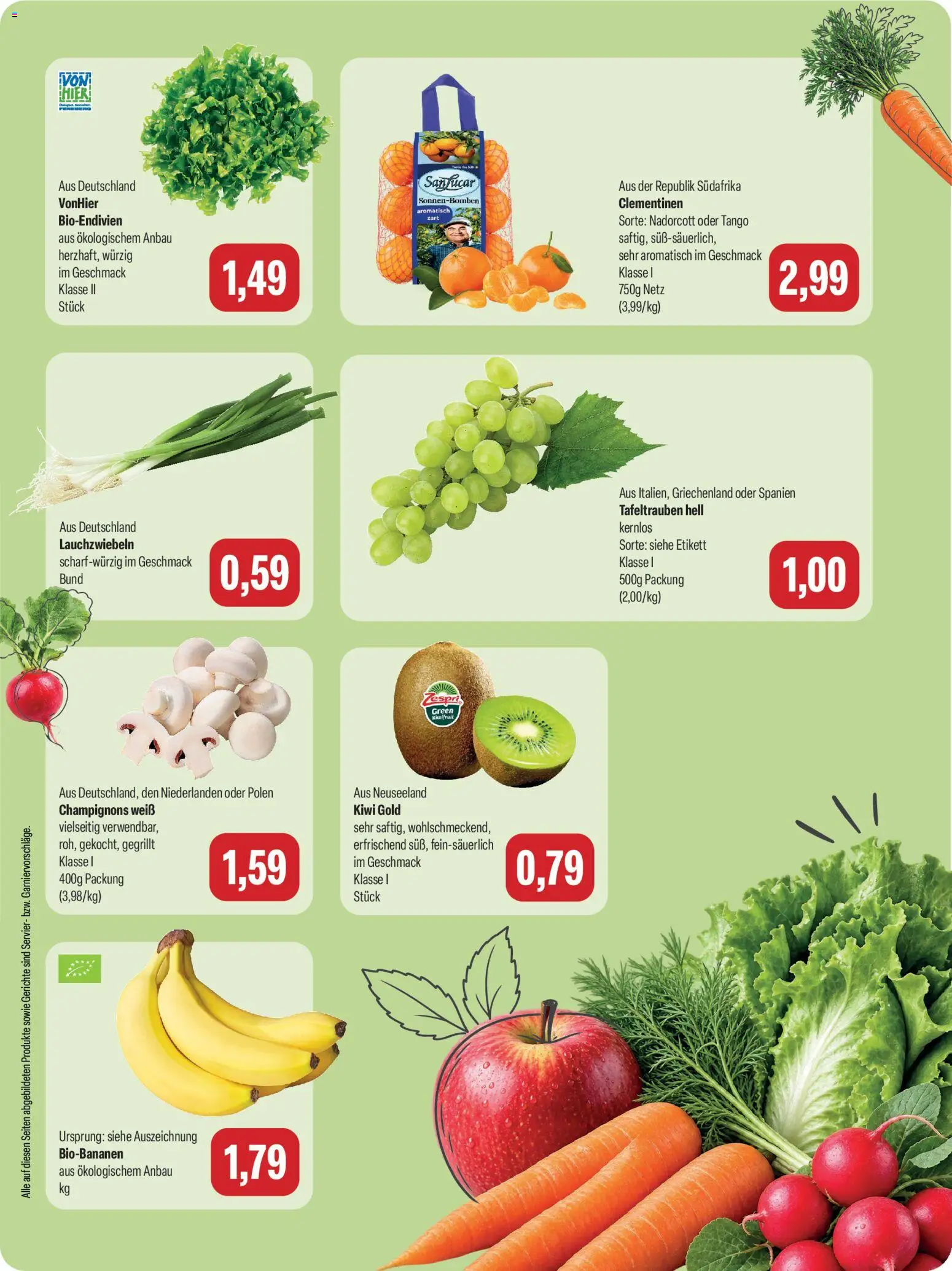 Feneberg Angebote – gültig ab 28.09.2026 | Seite: 9 | Produkte: Champignons, Gerichte, Kiwi