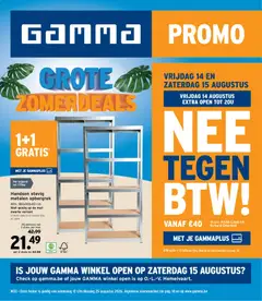 GAMMA folder - Voorbeeld van een folder van GAMMA, geldig van 12/08/2026