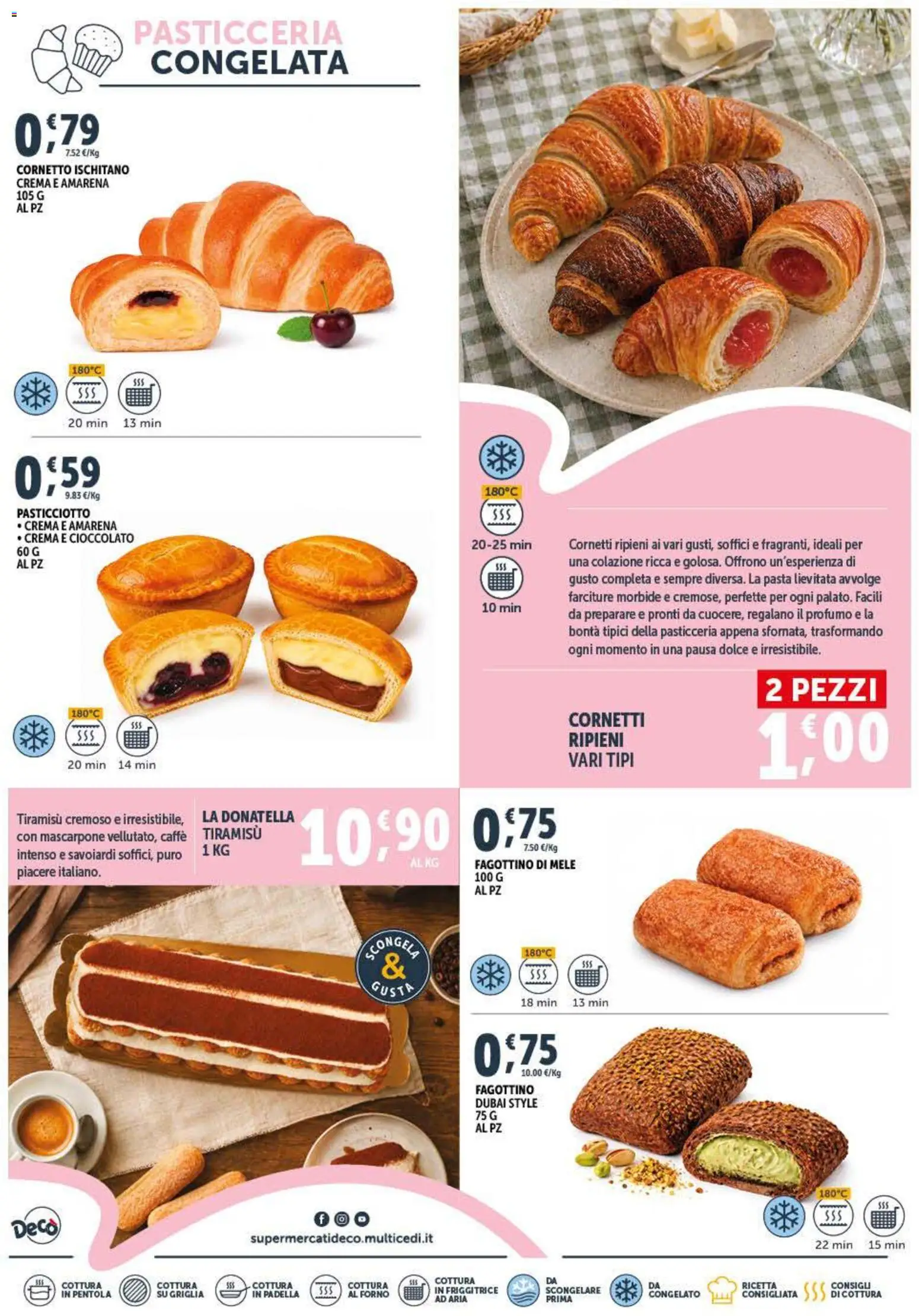 Volantino Decò del 08.06.2026 | Pagina: 5 | Prodotti: Cioccolato, Pasta, Forno, Savoiardi