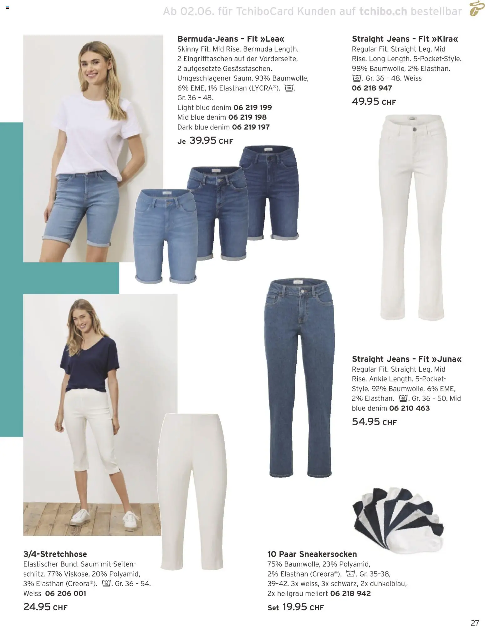 Tchibo aktionen Träume, Mut & Girlpower – gültig ab 26.06.2026 | Seite: 27 | Produkte: Jeans, Bermuda