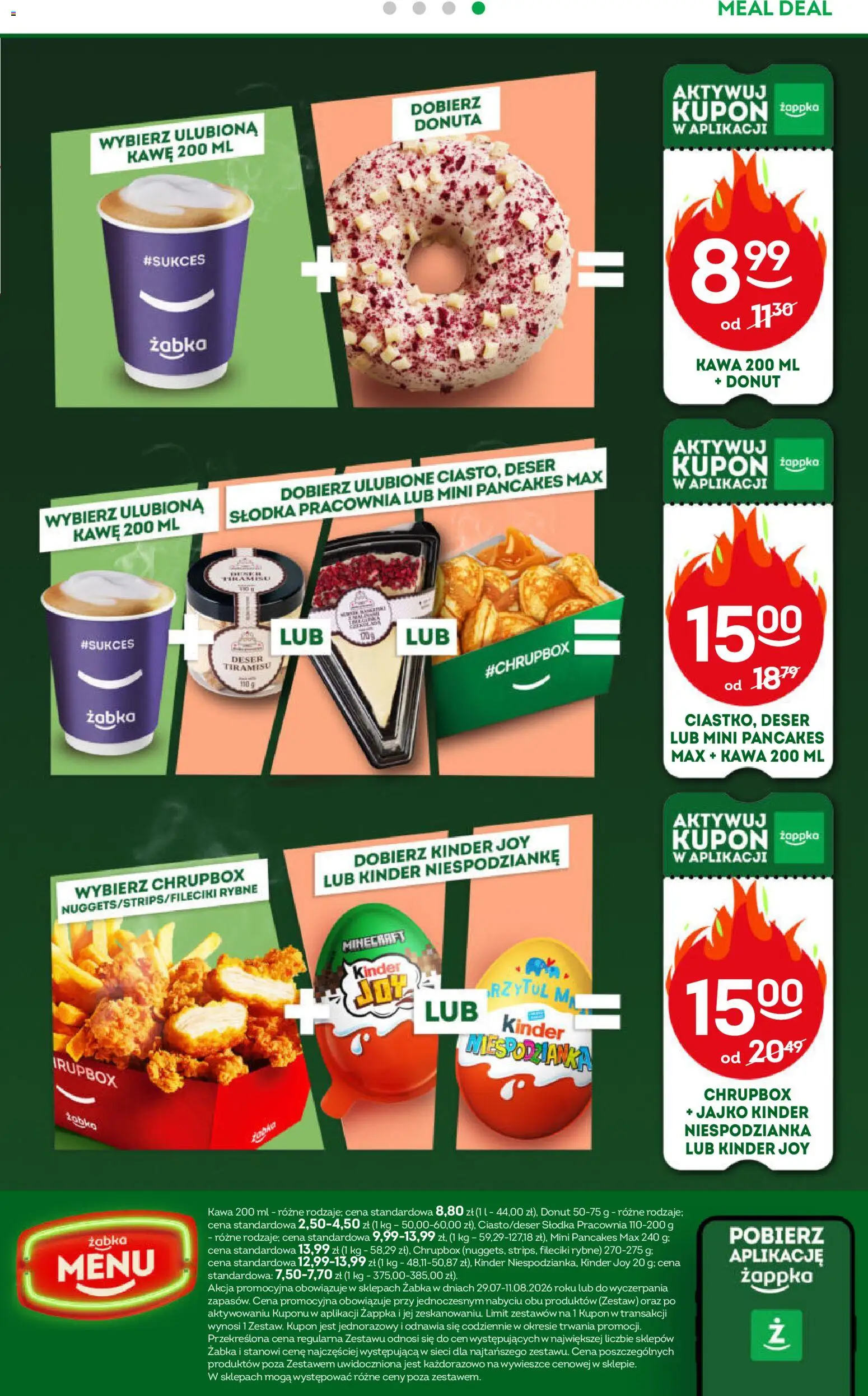 Żabka gazetka od 29.07.2026 | Strona: 65 | Produkty: Deser, Tiramisu, Donut, Pancakes