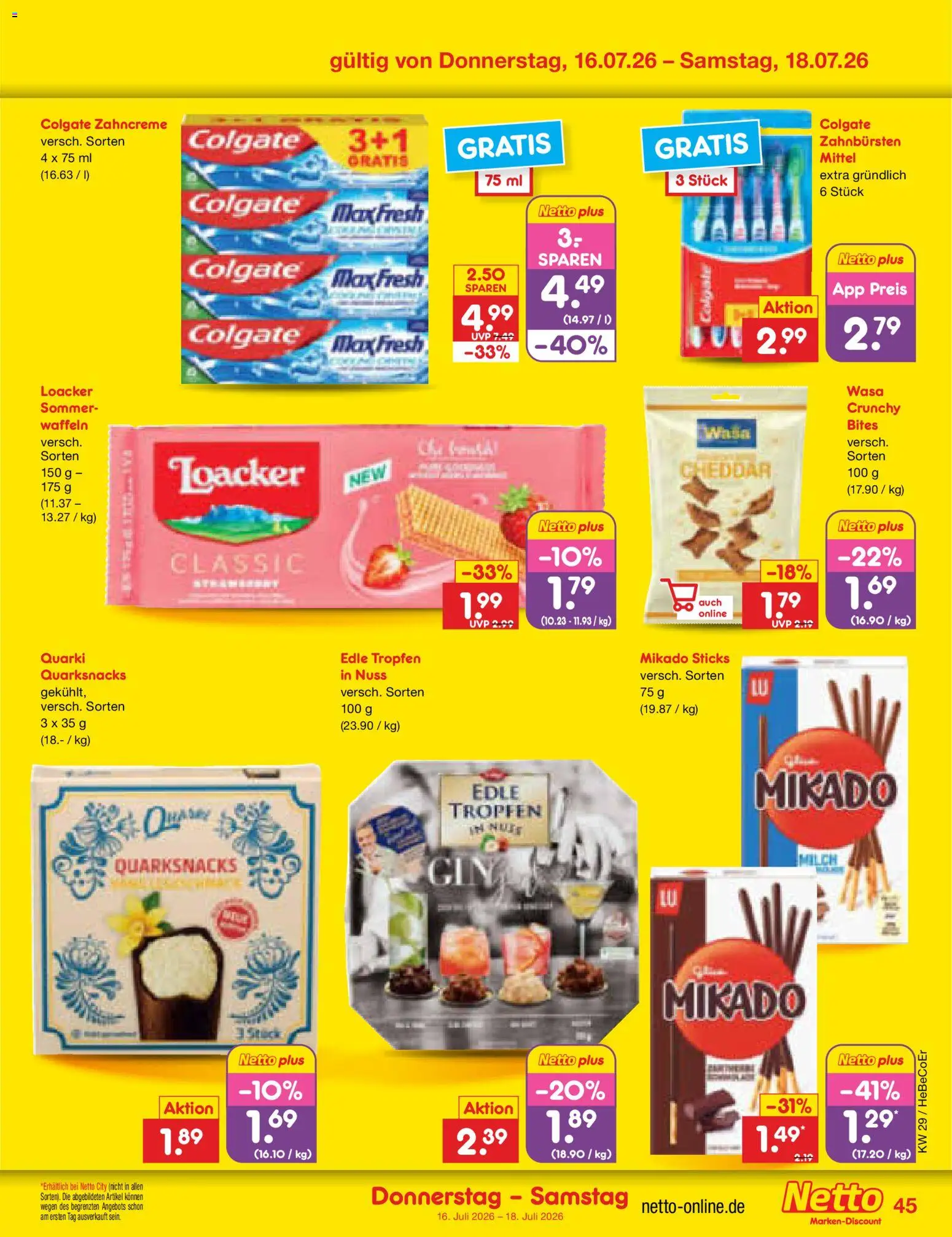 Netto Marken-Discount Prospekt – gültig ab 13.07.2026 | Seite: 65 | Produkte: Waffeln