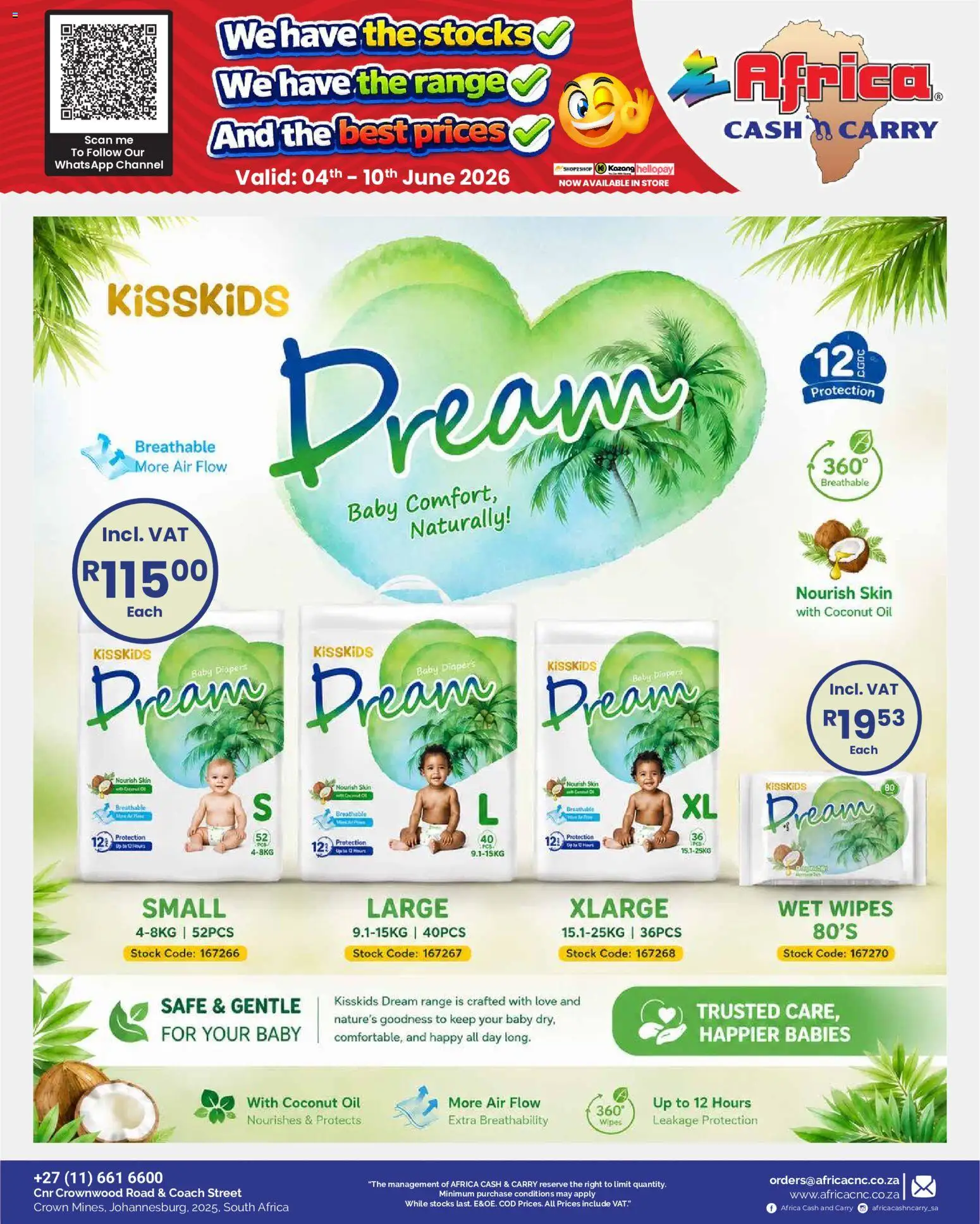New Africa Cash & Carry catalogue – valid from 04.06.2026 | Page: 12 | Products: Oil, Stock