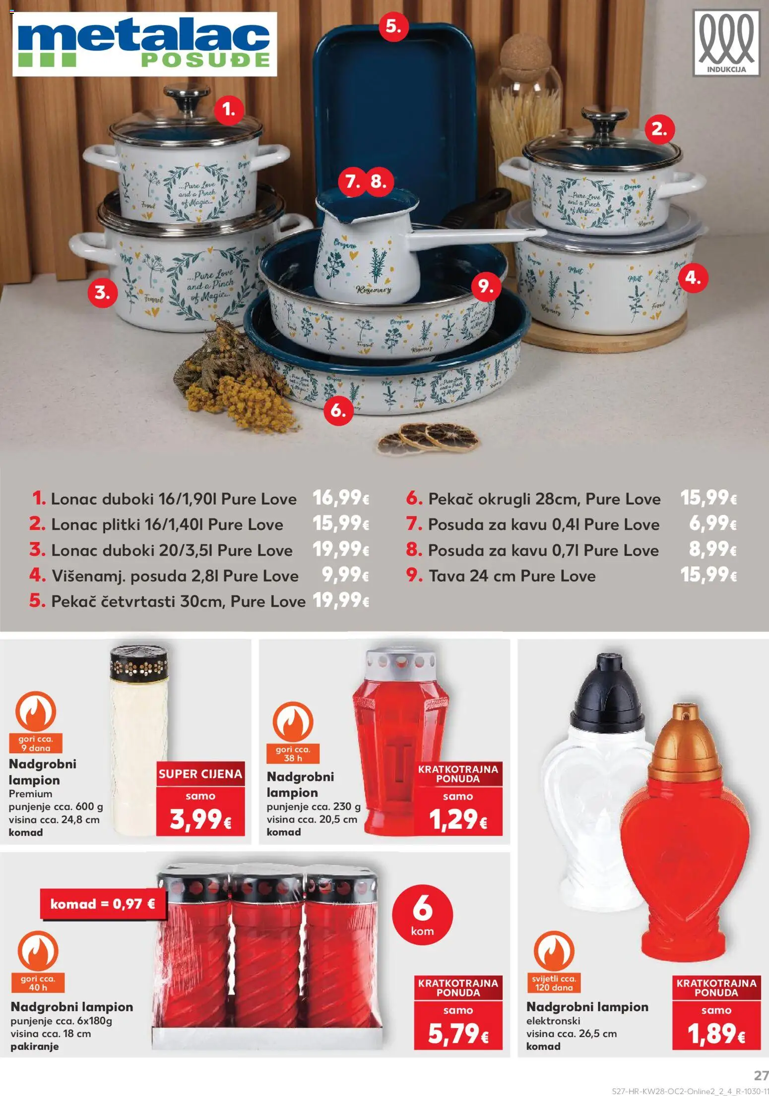 Kaufland katalog | vrijedi od 08.07.2026 | Stranica: 27 | Proizvodi: Lampion, Pan, Tava, Lonac
