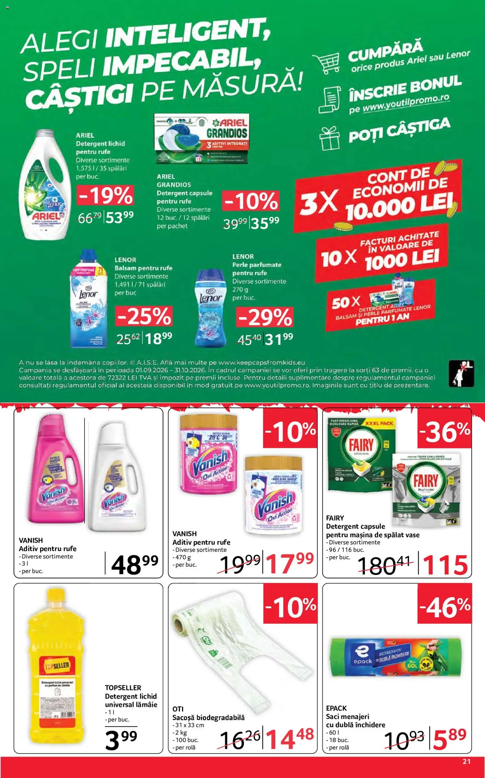 Noul catalog Selgros – valabil de la 18.09.2026 | Pagină: 21 | Produse: Mașină De Spălat Vase, Vase, Parfum, Balsam