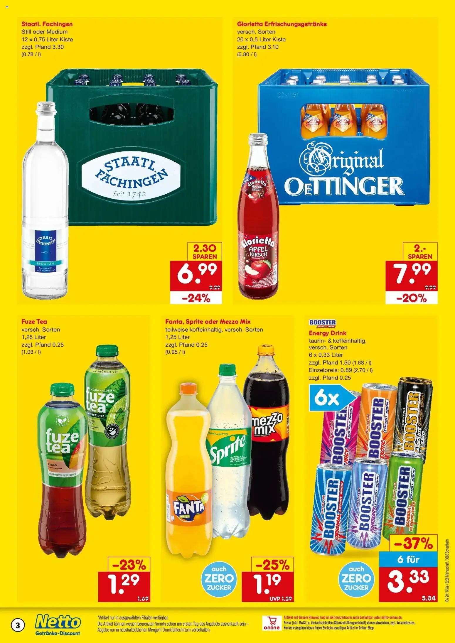 Netto Marken-Discount Prospekt Mainaschaff	 – gültig ab 10.05.2026 | Seite: 3 | Produkte: Mezzo mix, Zucker, Pfirsich, Limette
