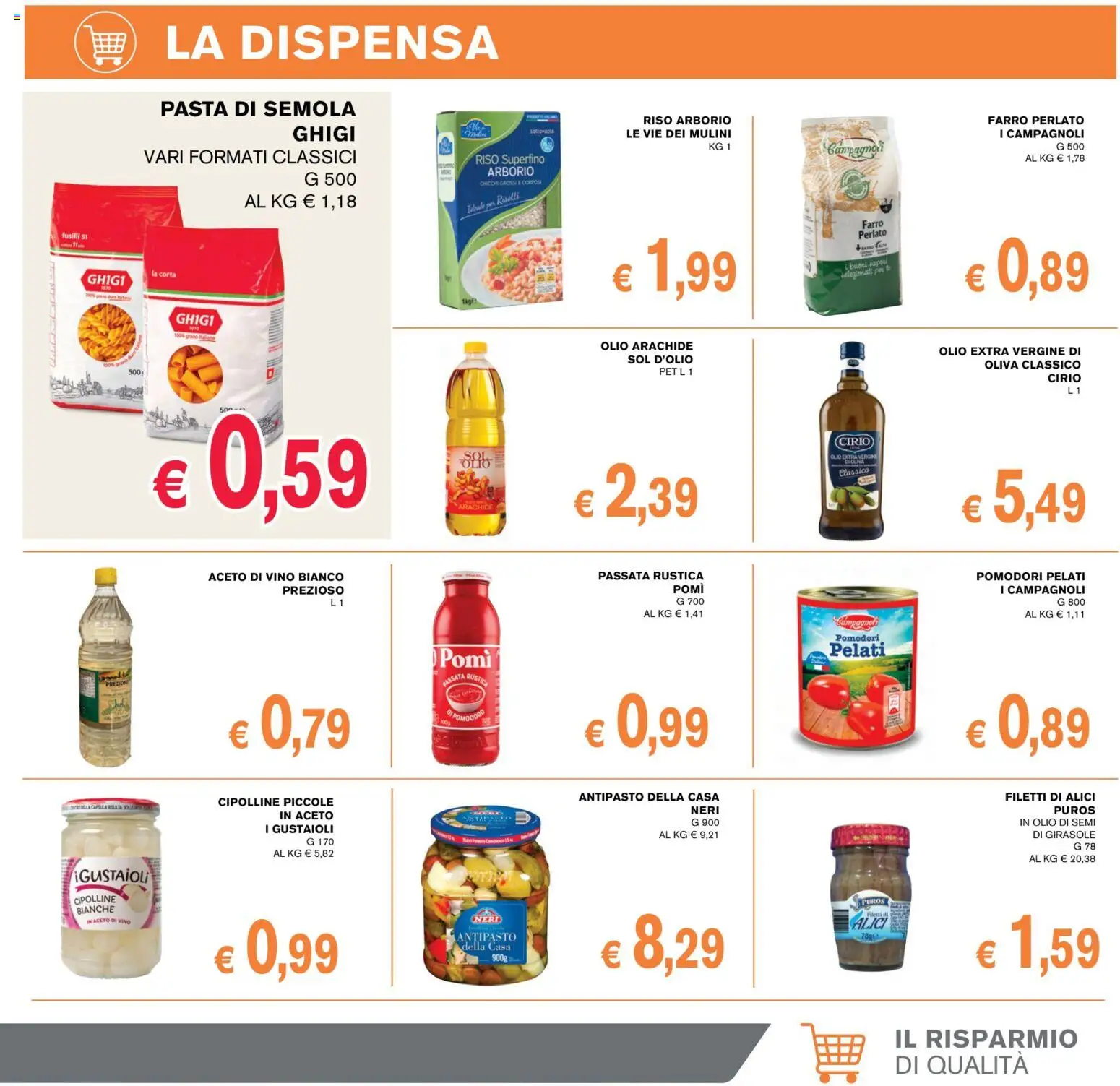 Volantino Coal del 30/07/2026 | Pagina: 9 | Prodotti: Pomodoro, Aceto di vino, Alici, Cipolline