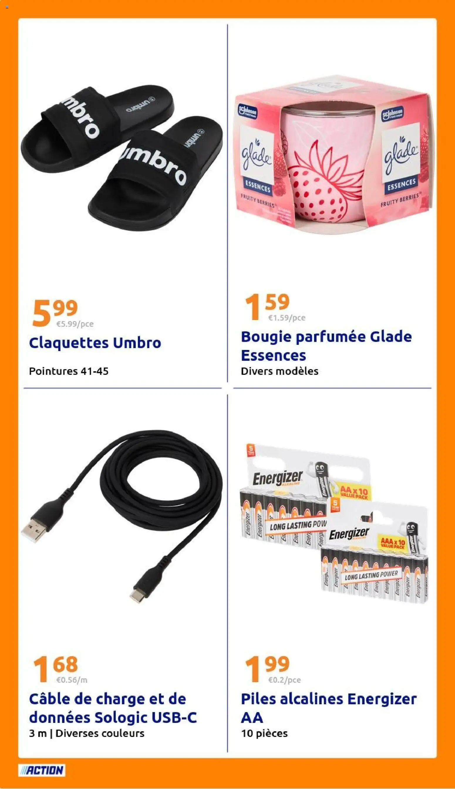 {H1} | Page: 20 | Produits: Câble, Bougie parfumee, Piles