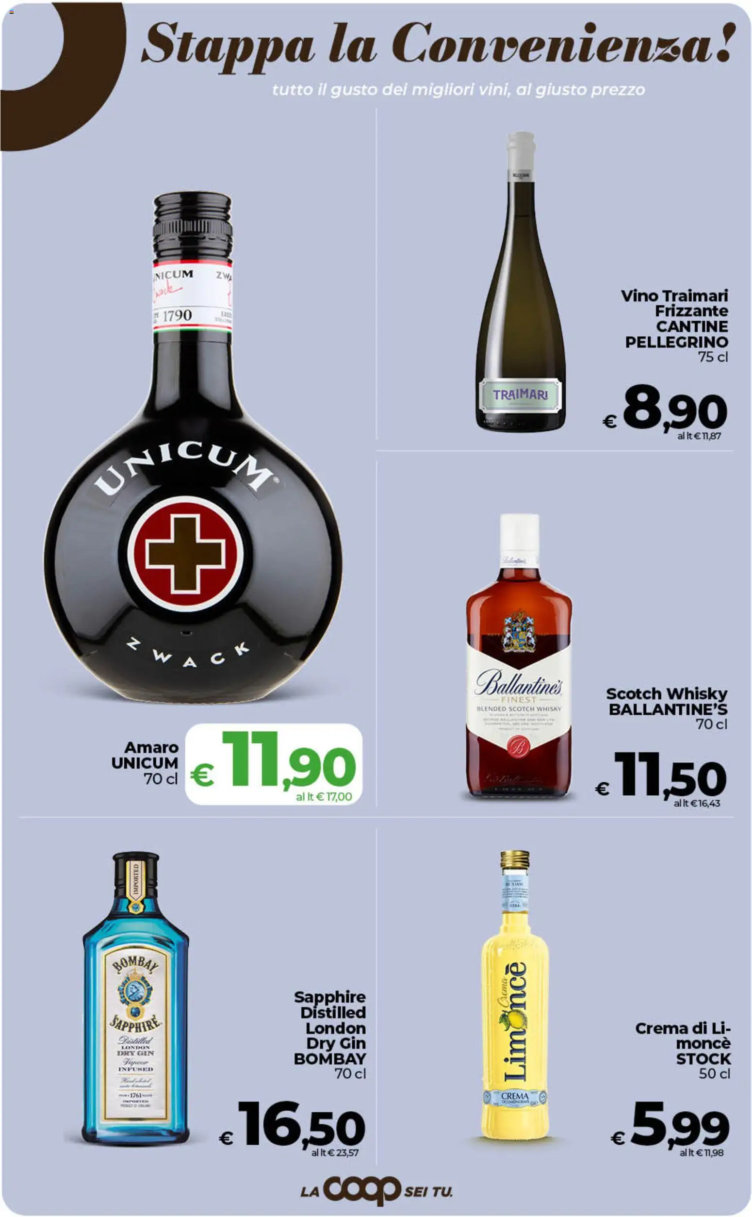 Volantino COOP del 01/09/2026 | Pagina: 26 | Prodotti: Crema, Lima, Ballantine’s, Vino
