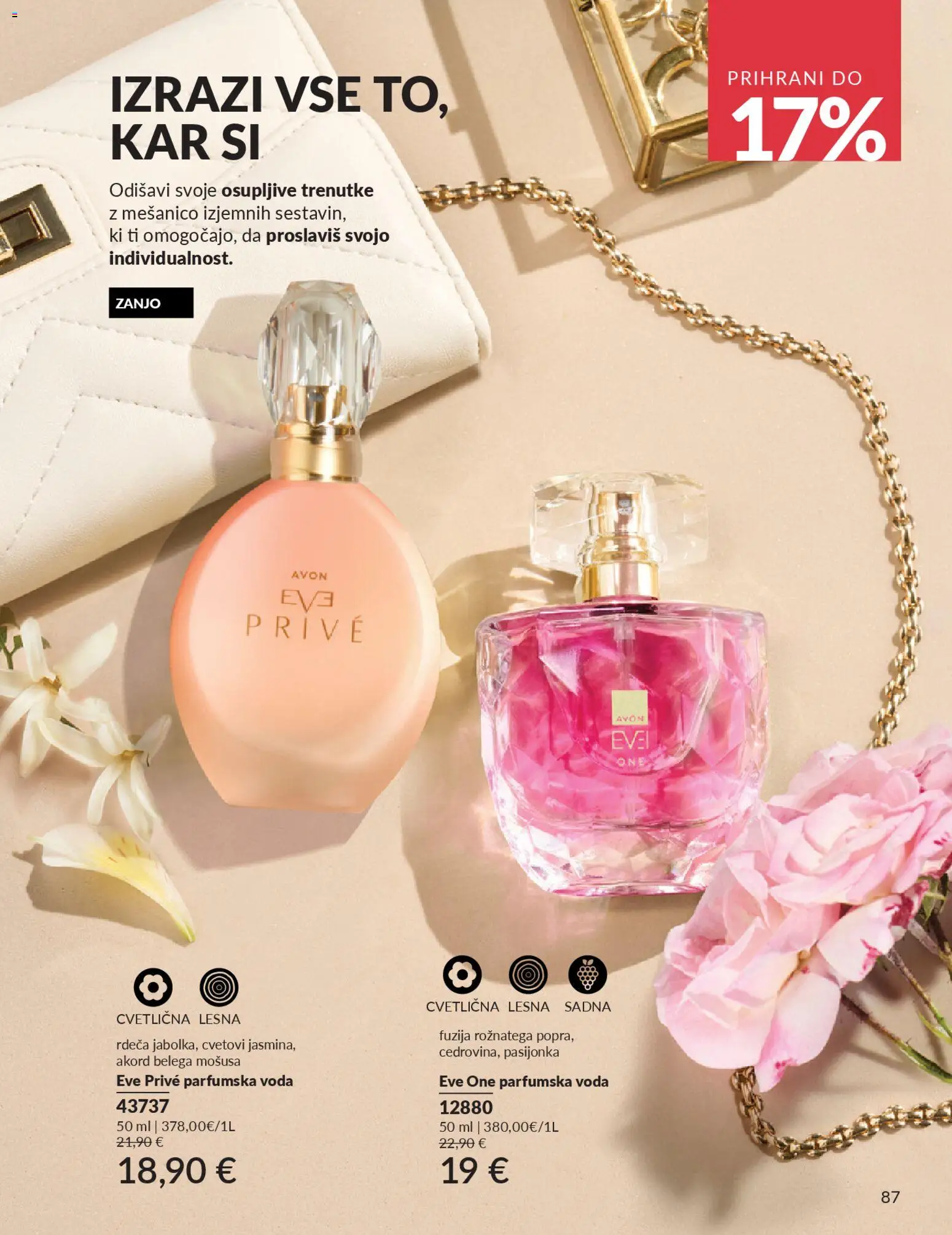 Novi Avon katalog ponudbe – veljaven od 31.03.2026 | Stran: 87 | Izdelki: Voda, Parfumska voda