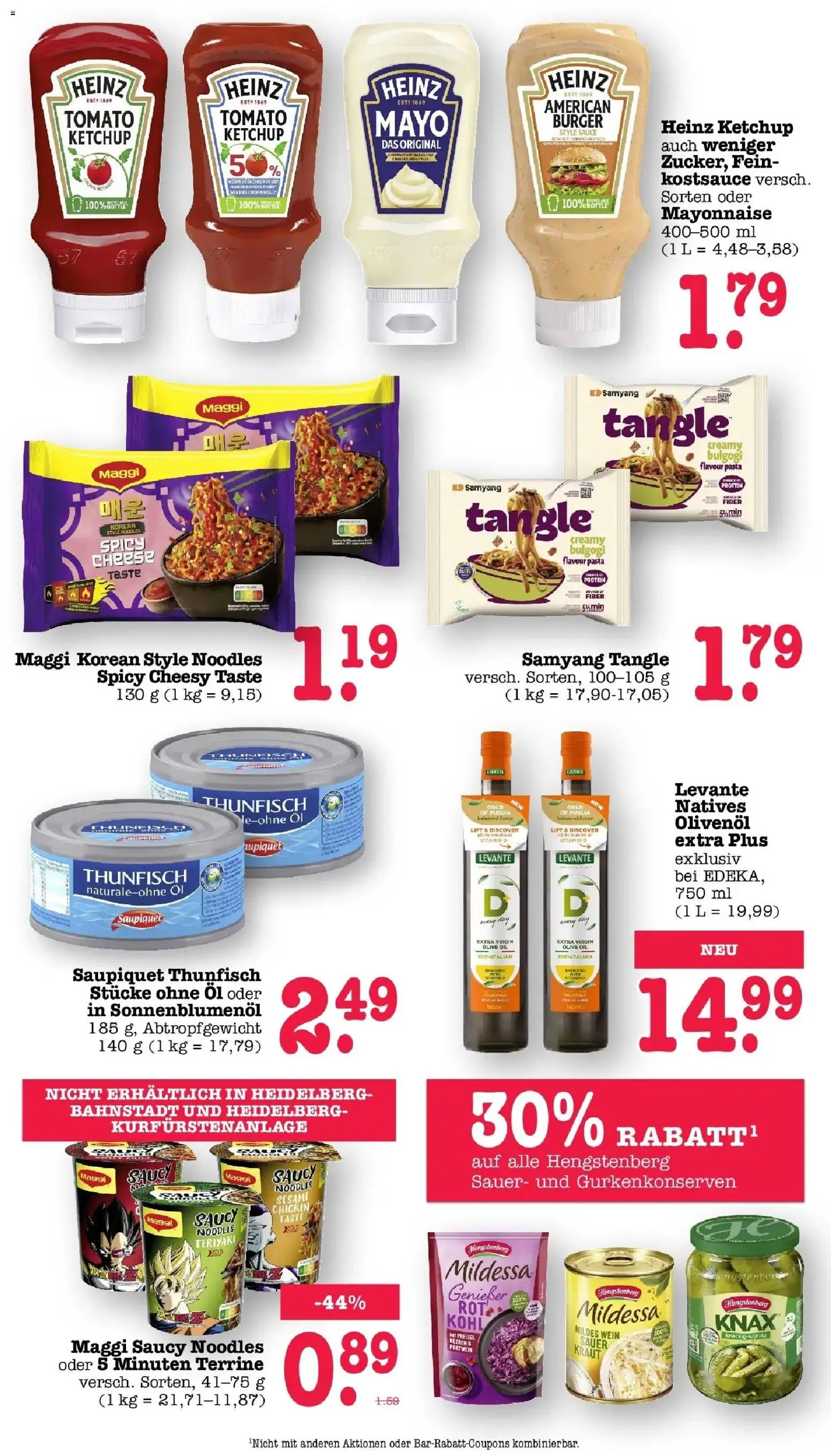 Edeka Prospekt Heidelberg (ab 19.10.2026) » Angebote Online | Seite: 49 | Produkte: Maggi, Pasta, Wein, Ketchup