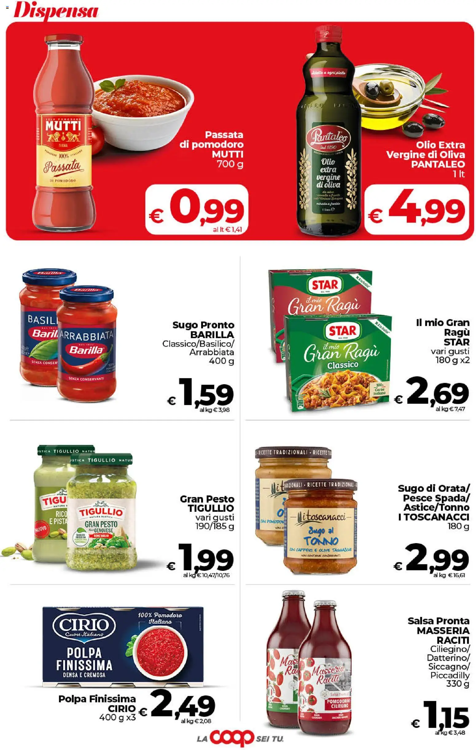 Volantino COOP del 11/08/2026 | Pagina: 26 | Prodotti: Pesce, Olive, Tonno, Sugo