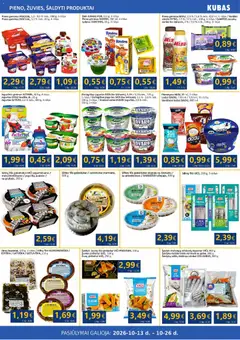 Kubas leidinys galioja nuo 2026.10.13 | Puslapis: 4 | Prekių: Ledai, Sūrelis, Silkių filė, Plombyras