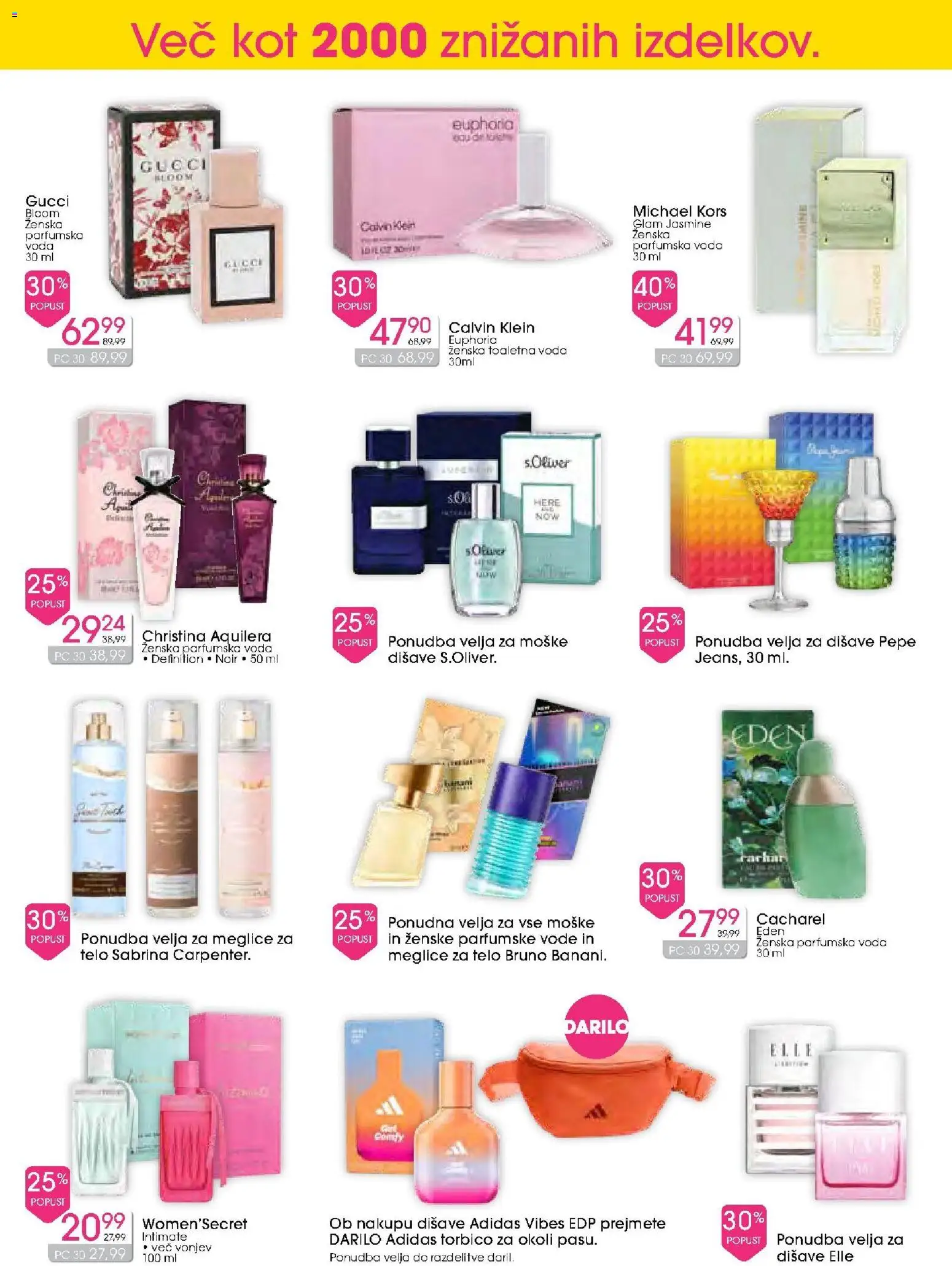 Novi Tuš drogerija katalog ponudbe – veljaven od 12.08.2026 | Stran: 4 | Izdelki: Voda, Toaletna voda, Parfumska voda