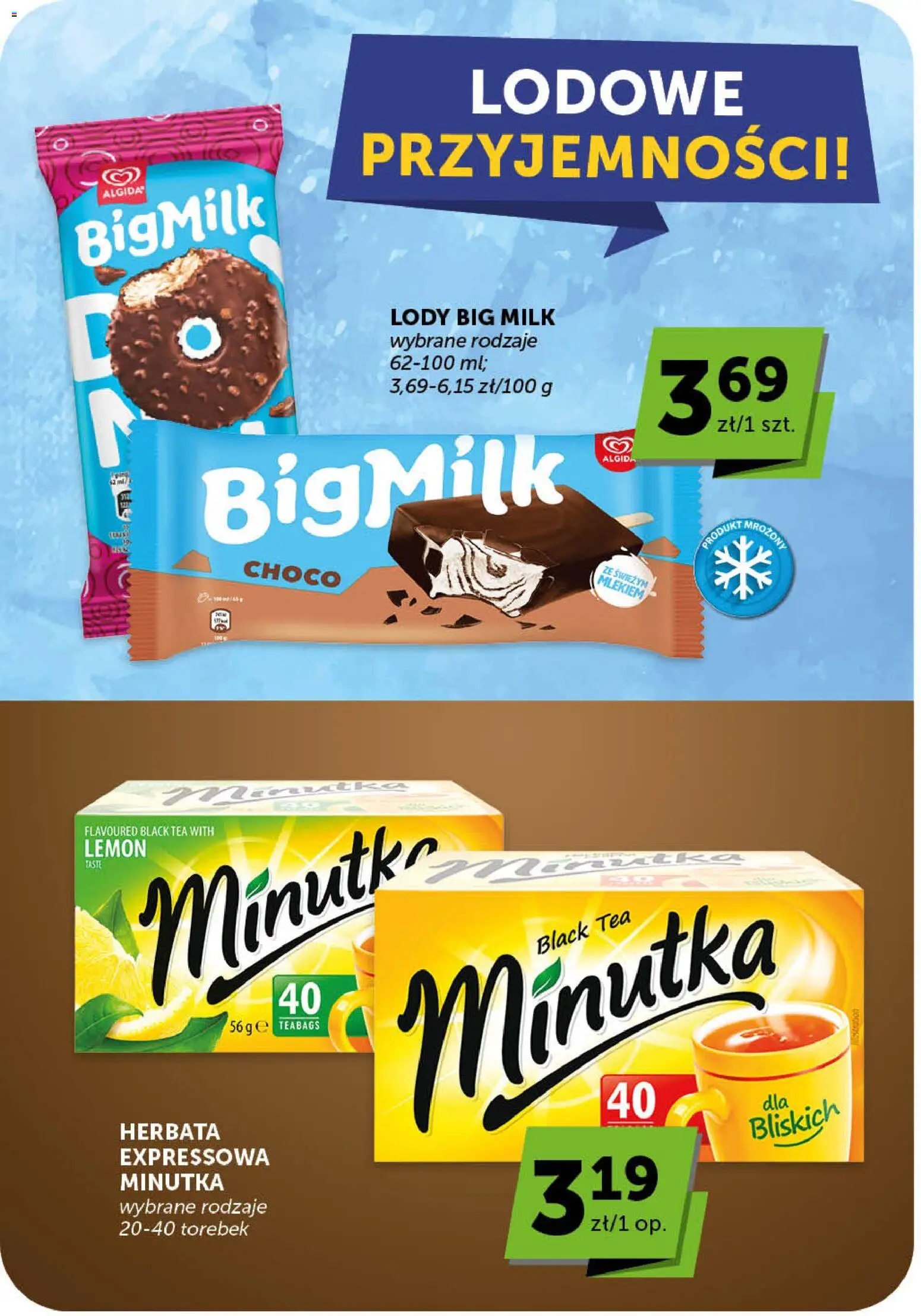 ABC gazetka - Minimarket od 21.05.2026 | Strona: 11 | Produkty: Big Milk, Herbata, Lody