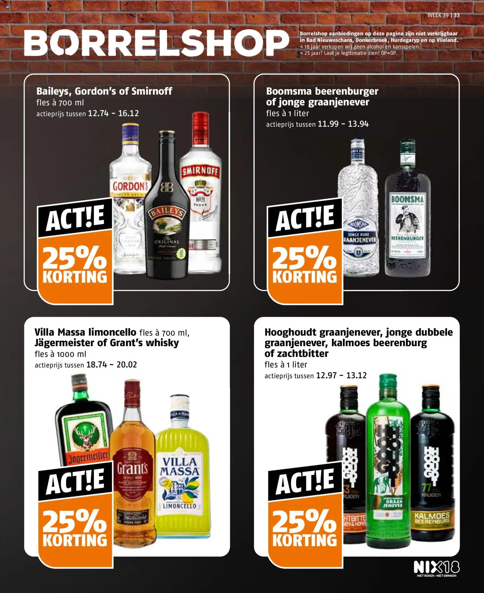 {H1} | Pagina: 33 | Producten: Grant’s Whisky, Whisky, Kruiden, Baileys