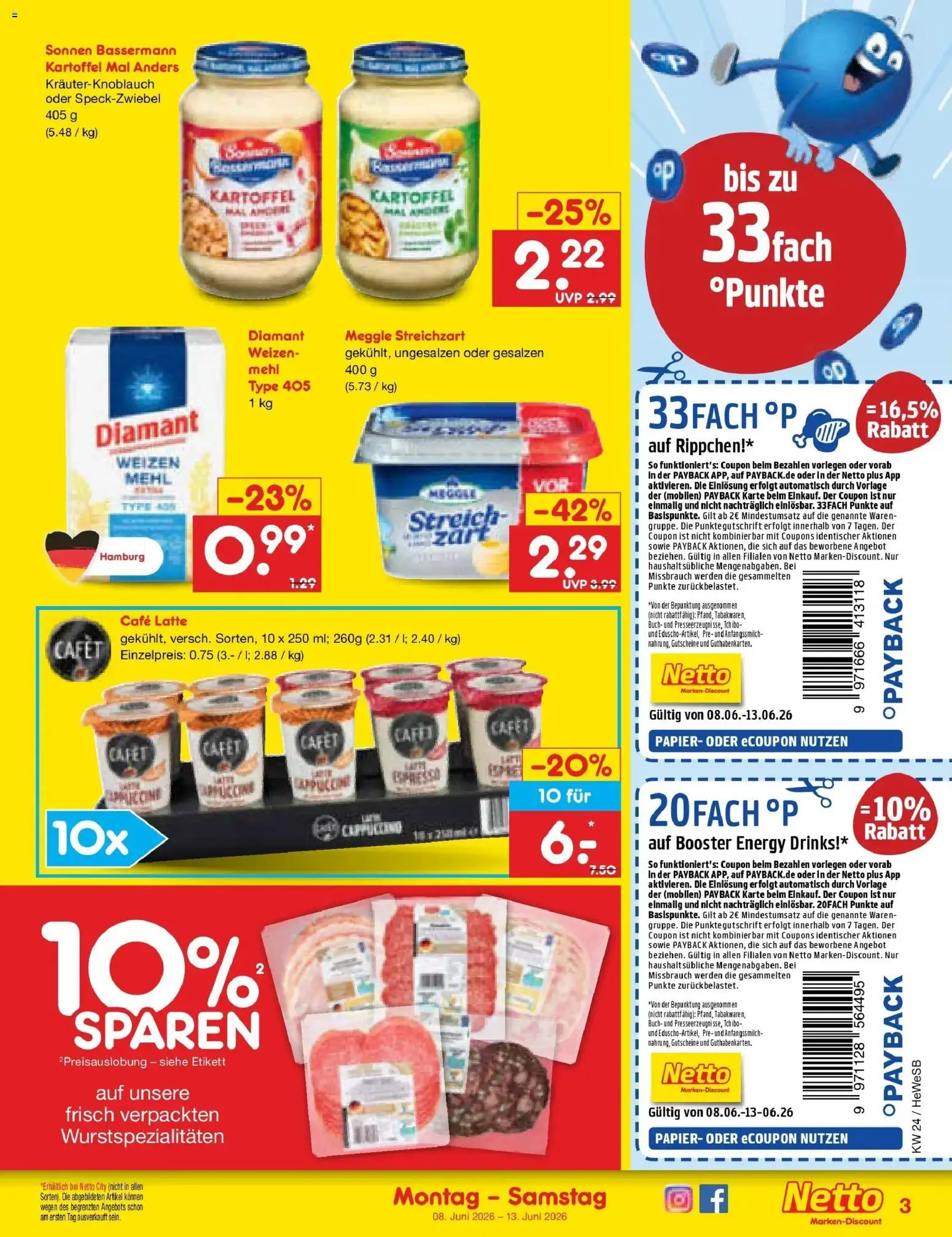 Netto Marken-Discount Prospekt Hamburg – gültig ab 08.06.2026 | Seite: 5 | Produkte: Mehl, Energy