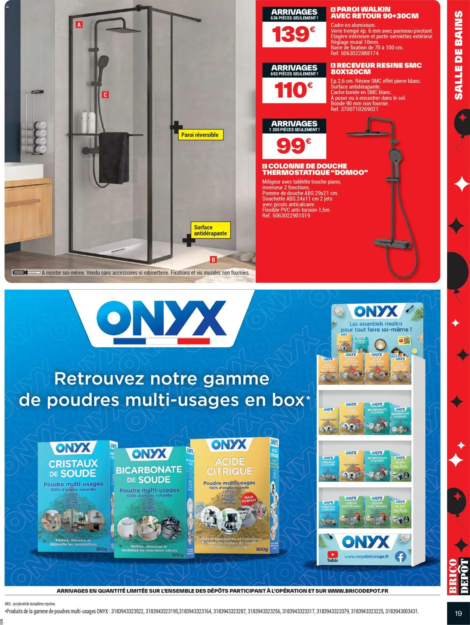{H1} | Page: 19 | Produits: Colonne, Poudre, Colonne de douche, Douche