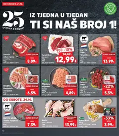 RIGETA Banjalučki ćevapčići, RIGETA Banjalučki ćevapčići - Pregled kataloga iz trgovine Kaufland, vrijedi od 21.10.2026 | Stranica: 12 | Proizvodi: Teletina, Ćevapčići, Lopatica, Teleći but