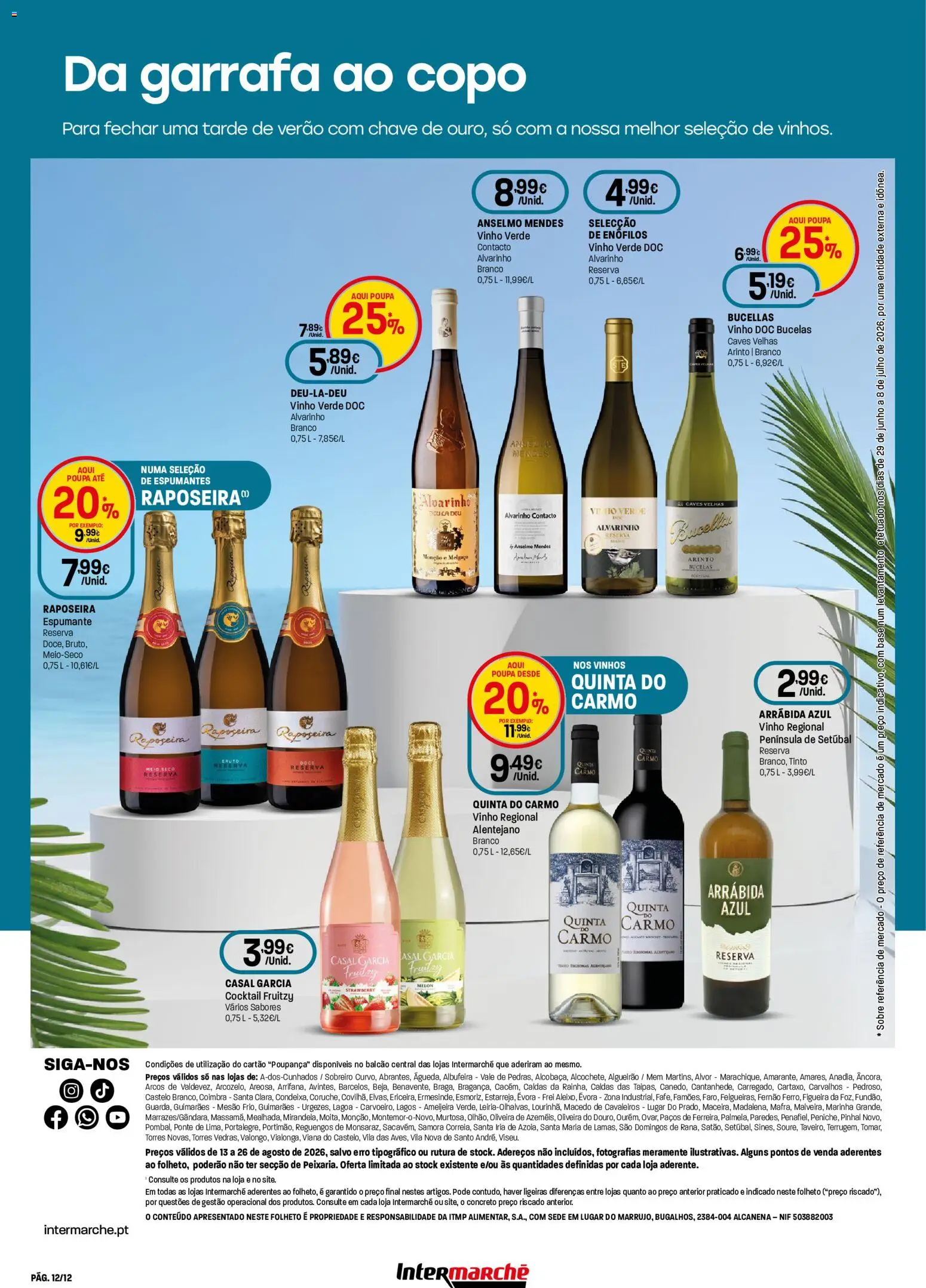 Intermarché - Especial Vinhos e Marisco Super │ válido de 13/08/2026 | Página: 12 | Produtos: Espumante, Base, Vinho