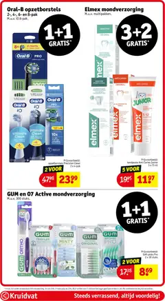 Elmex mondverzorging, M.u.v. multipakken. - Voorbeeld van een folder van Kruidvat, geldig van 02.06.2026 | Pagina: 21 | Producten: Tandpasta, Gum, Kan, Mondverzorging