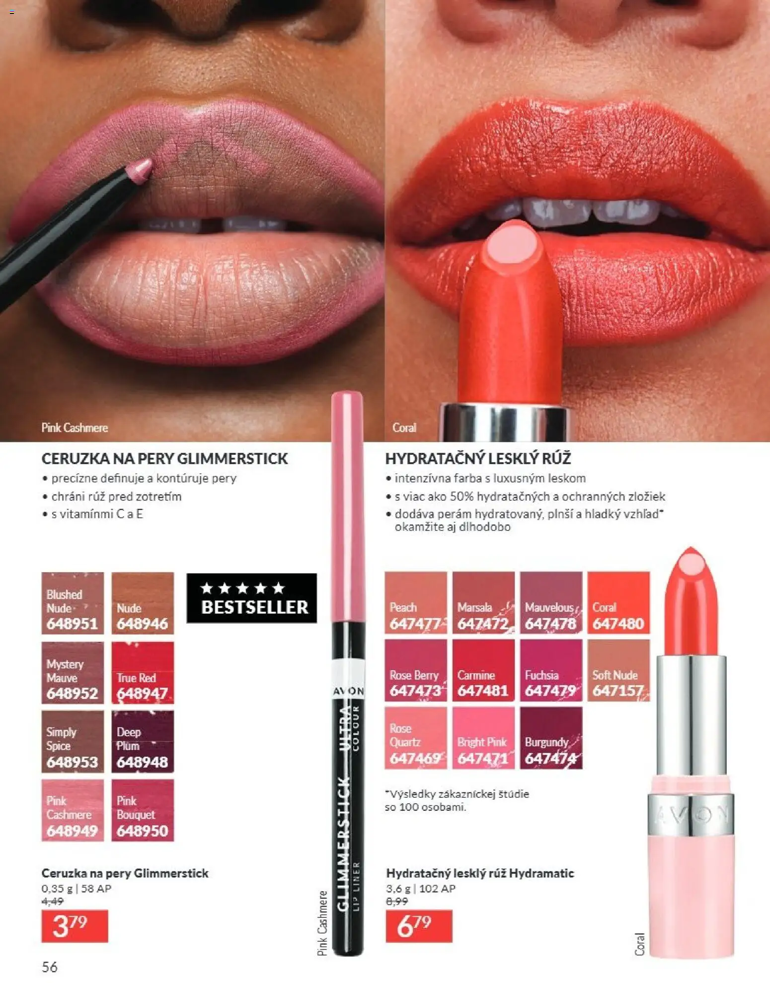 Nové Avon akcie – leták je platný od 01.08.2026 | Strana: 56 | Produkty: Ceruzka