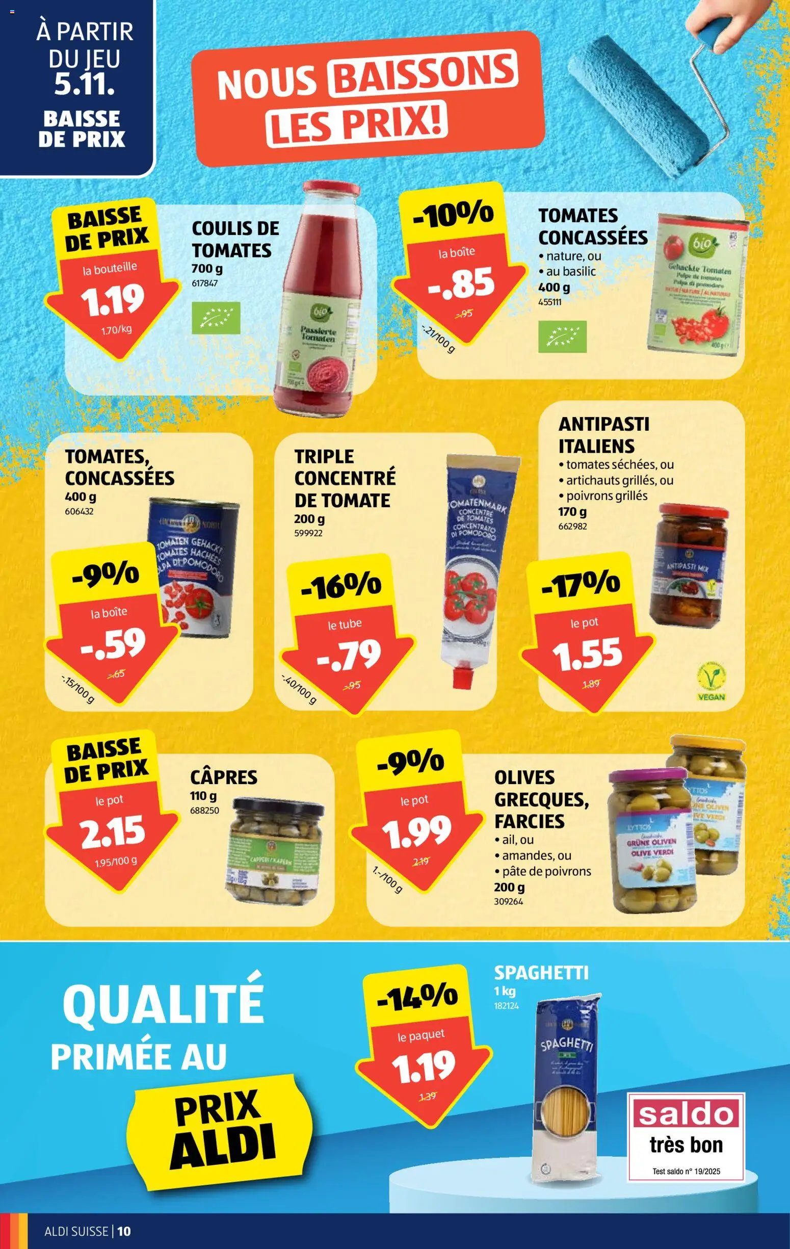 Aldi aktionen FR – gültig ab 05.11.2026 | Seite: 10 | Produkte: Tomaten