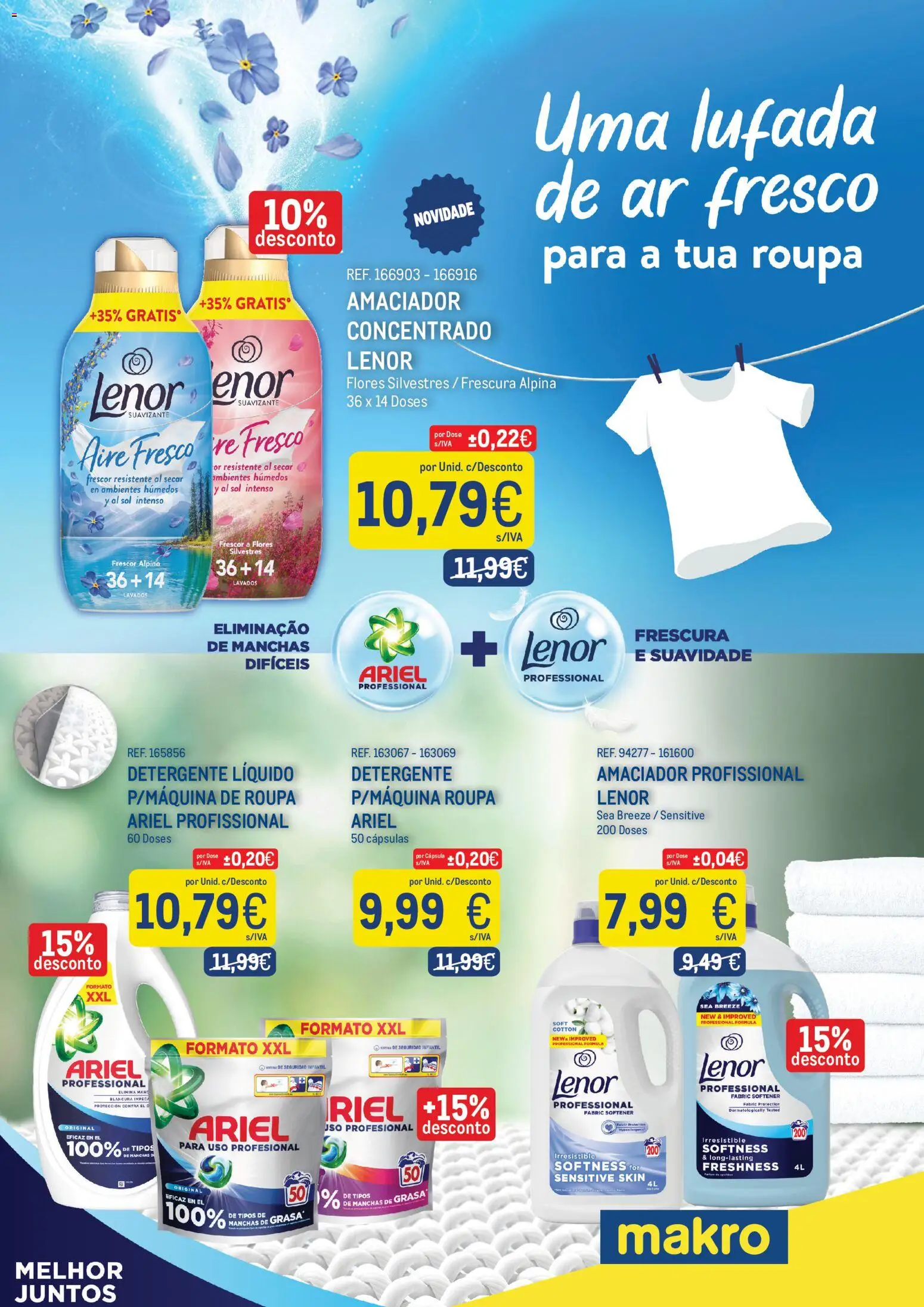 Makro Monofolha Lenor │ válido de 03/08/2026 | Página: 1 | Produtos: Flores, Detergente
