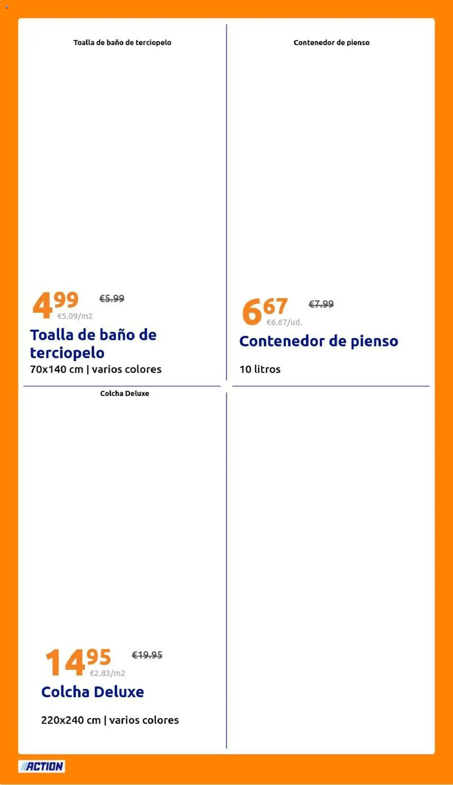 Action folleto │ válido desde el 12/08/2026 | Página: 28 | Productos: Toalla de baño, Pienso, Colcha, Baño