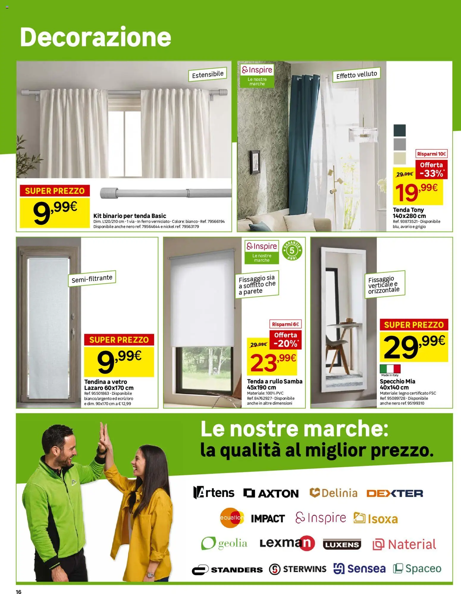 Volantino Leroy Merlin del 06/10/2026 | Pagina: 16 | Prodotti: Rullo, Tenda, Specchio, Decorazione