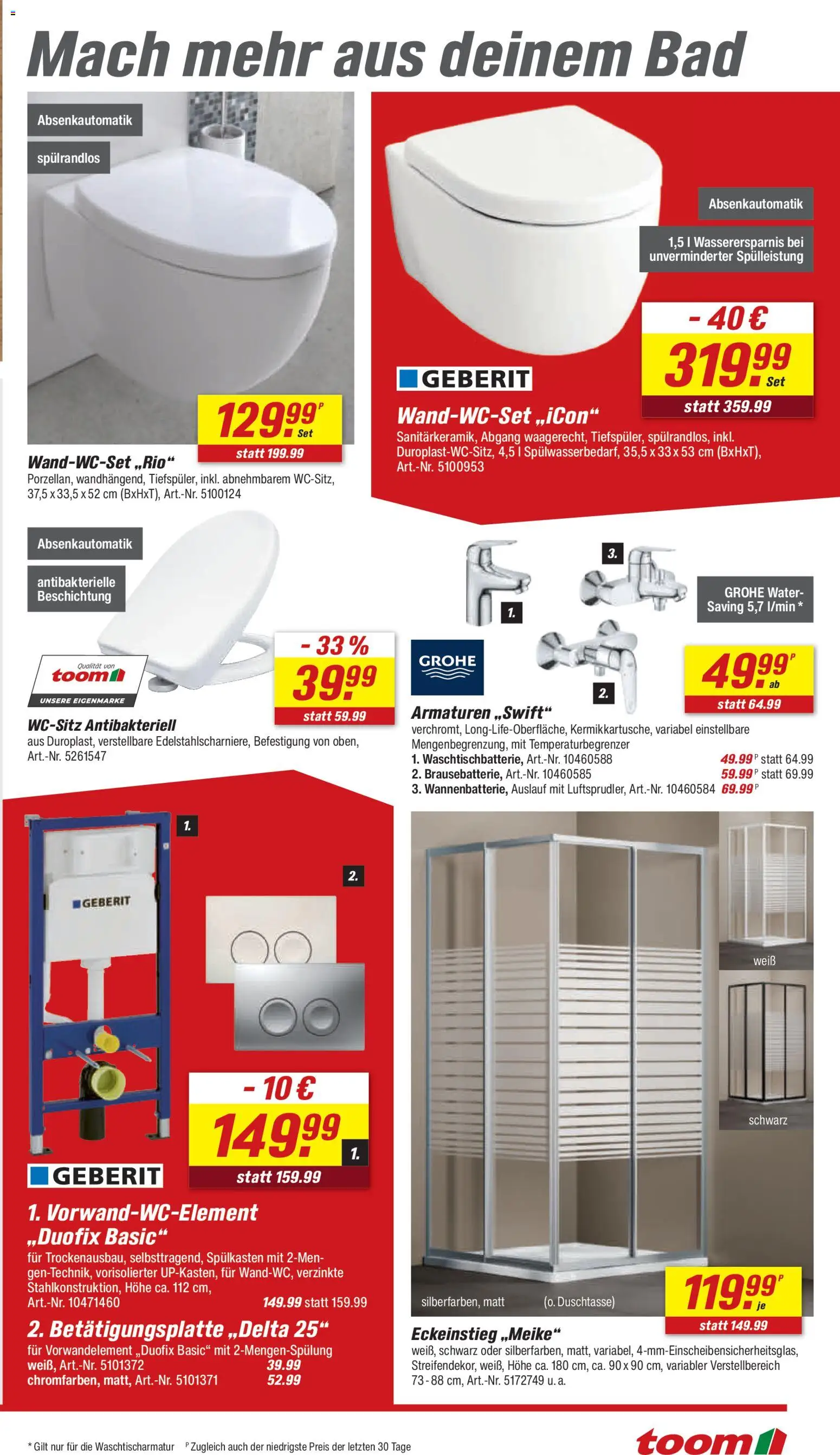 Toom Baumarkt Prospekt 	 – gültig ab 16.05.2026 | Seite: 25 | Produkte: Bad